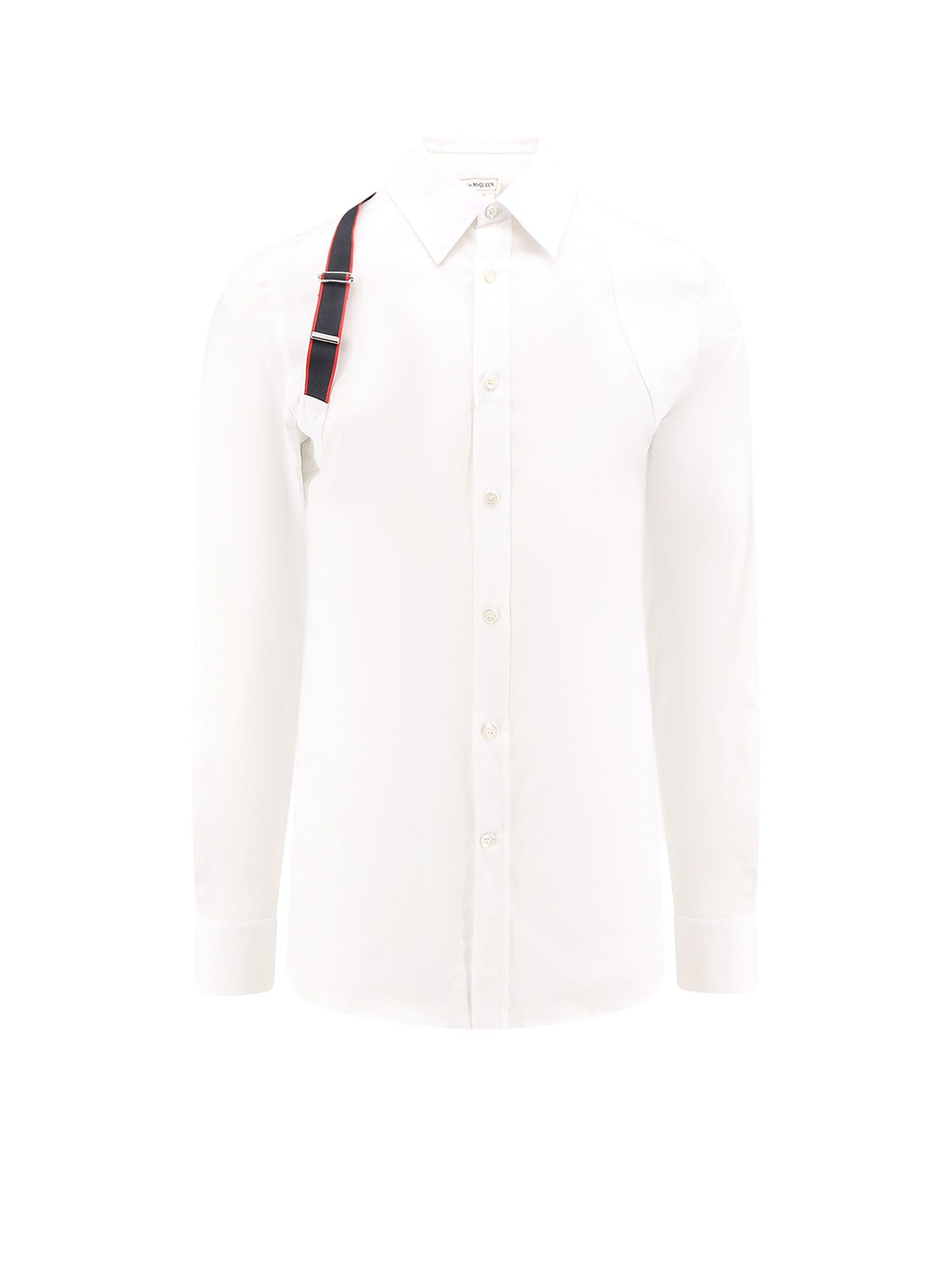 Alexander McQueen-Camicia in cotone con dettaglio Alexander Mc Queen-Uomo