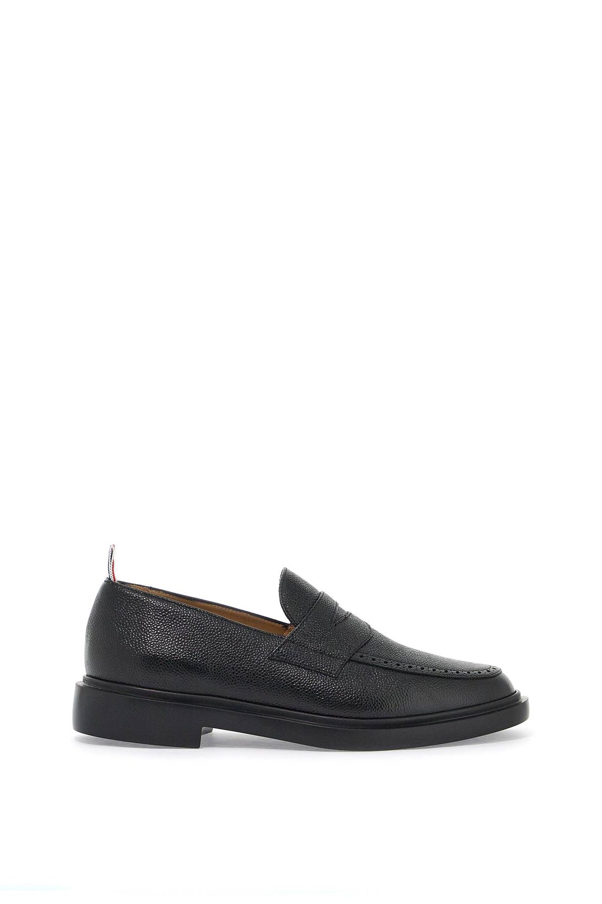 Thom Browne-Mocassini In Pelle Pebble Grain-Uomo