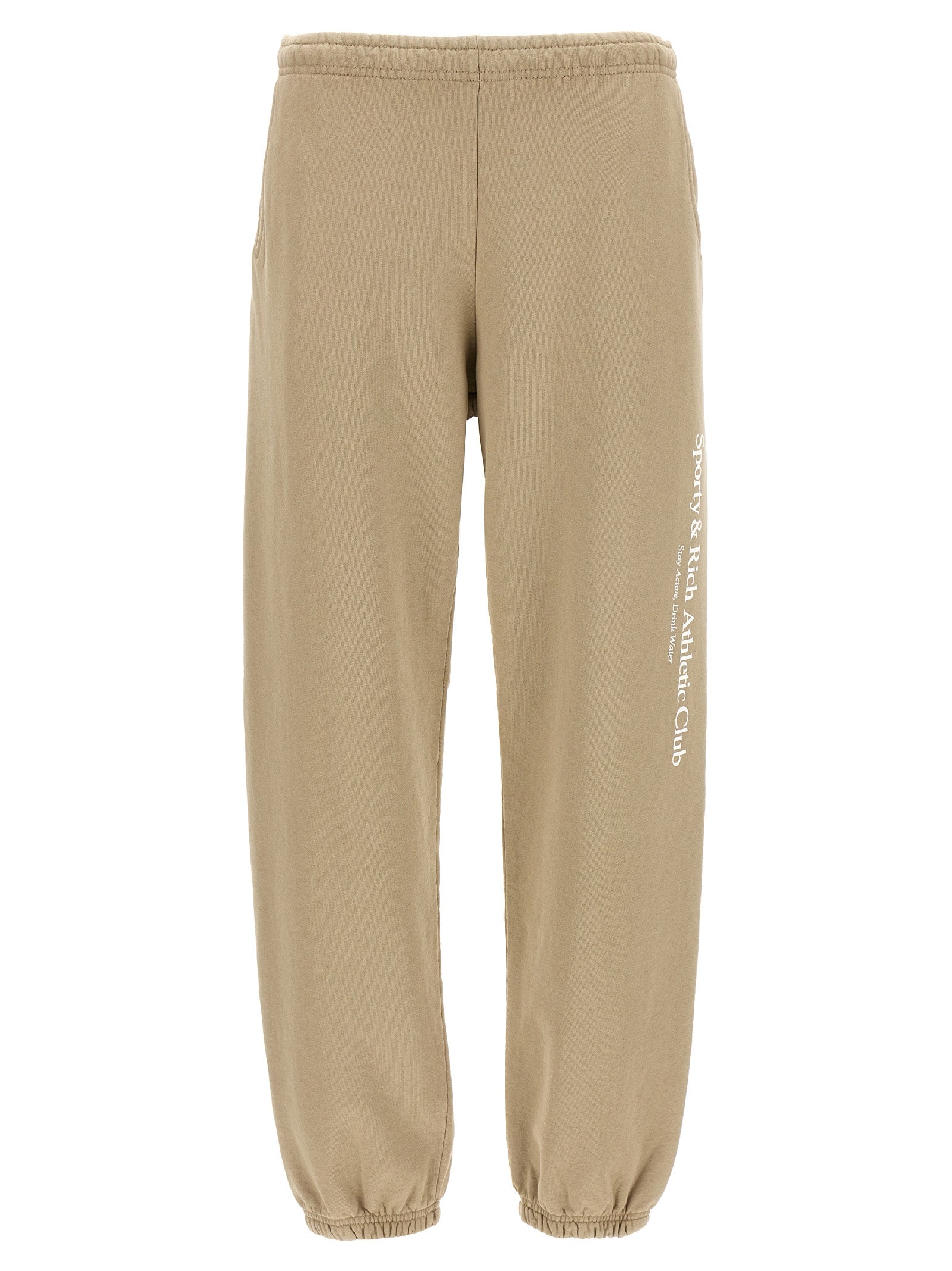 Sporty & Rich-Athletic Club Pantaloni Beige-Donna