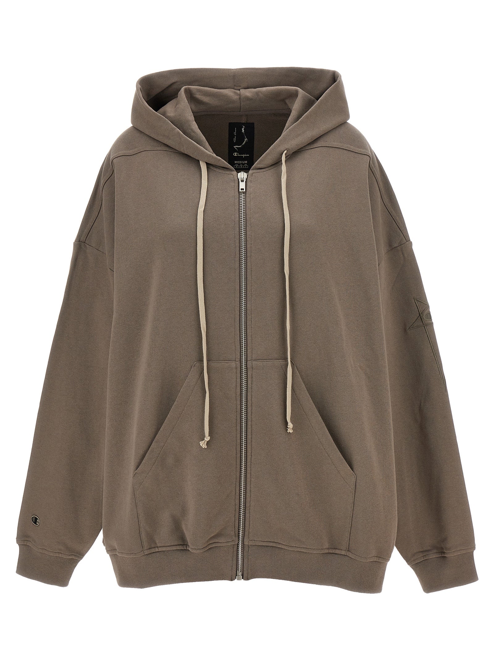 Rick Owens-Rick Owens X Champion Hoodie Felpe Grigio-Donna