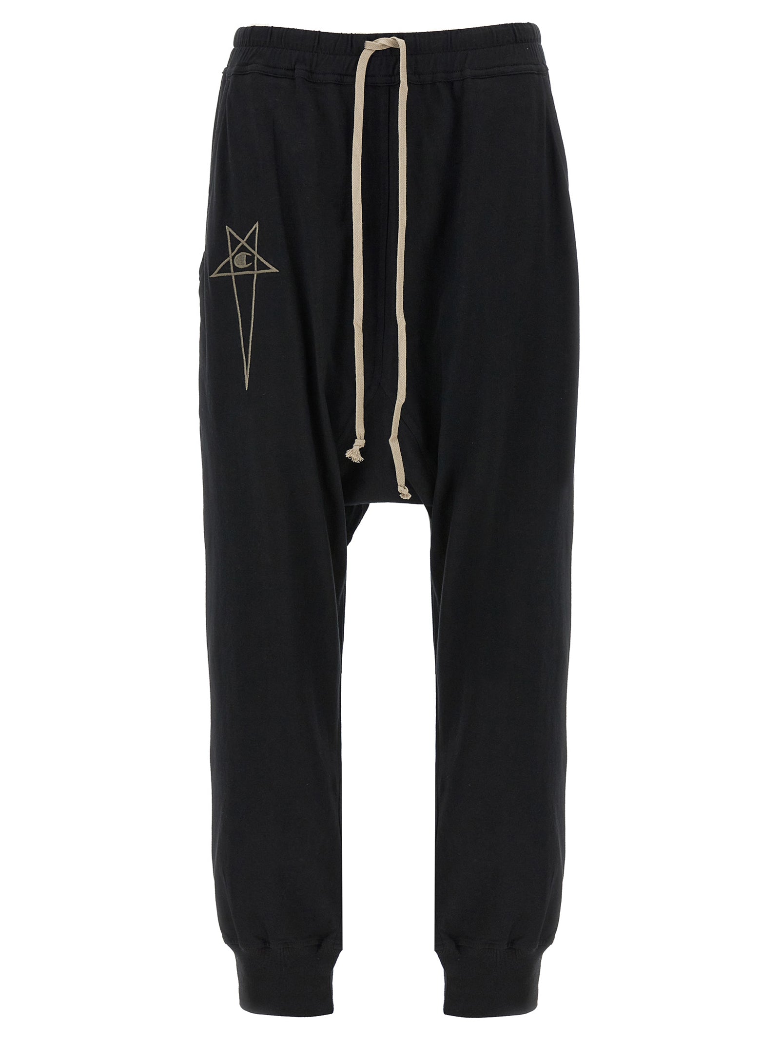 Rick Owens-Rick Owens X Champion Joggers Pantaloni Nero-Donna