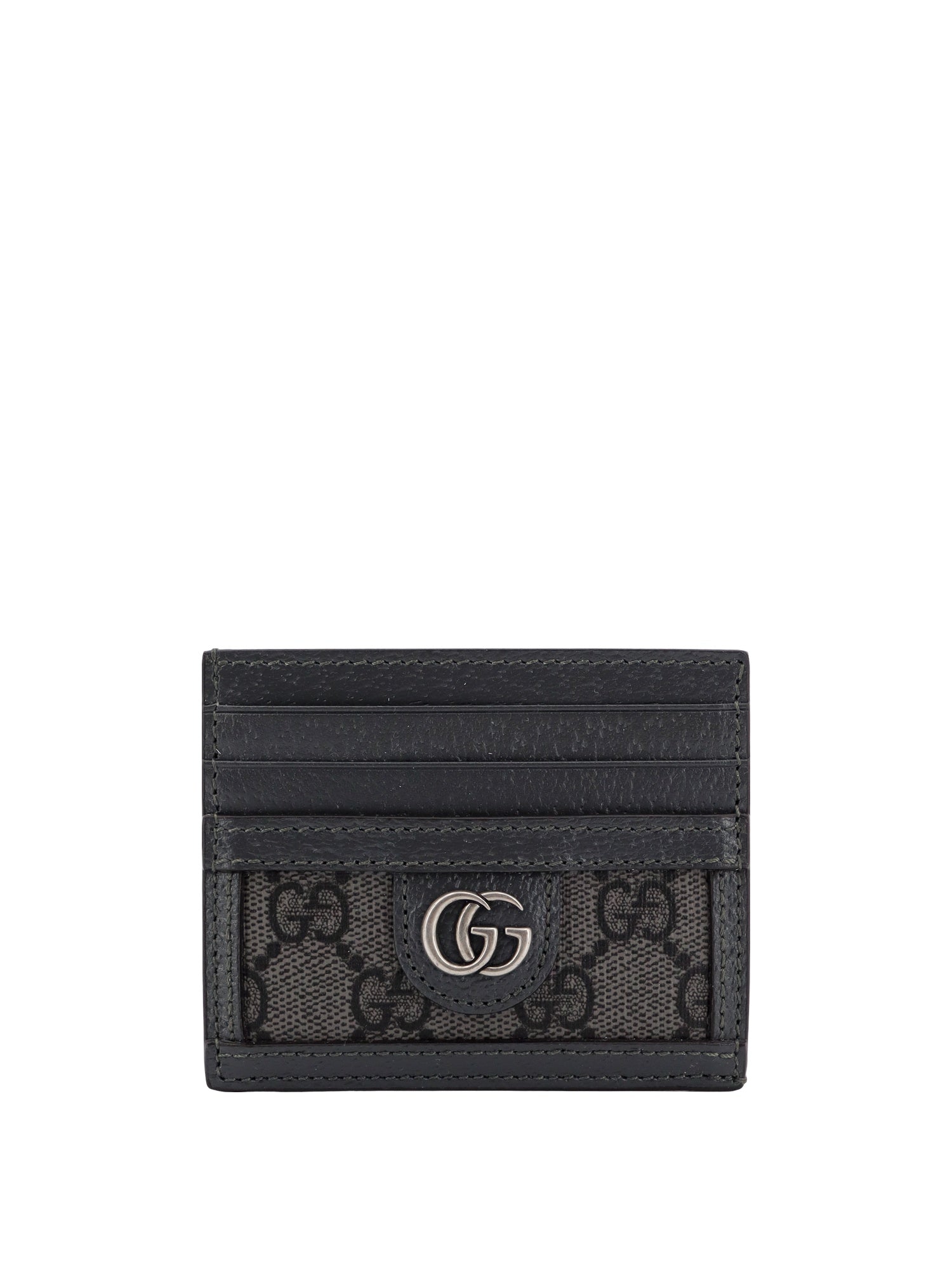 Gucci-Portacarte in Tessuto GG Supreme e pelle-Uomo