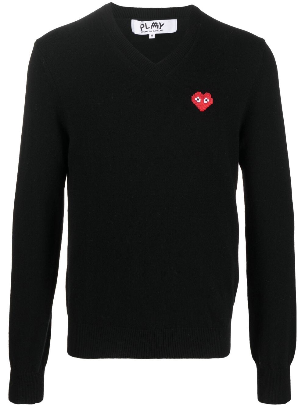 Comme Des Garçon Play-Mens v-neck pullover-Uomo