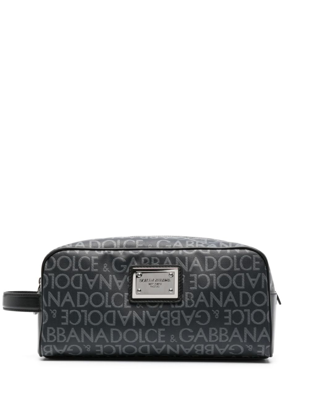 Dolce & Gabbana-Beauty case con logo stampato-Uomo