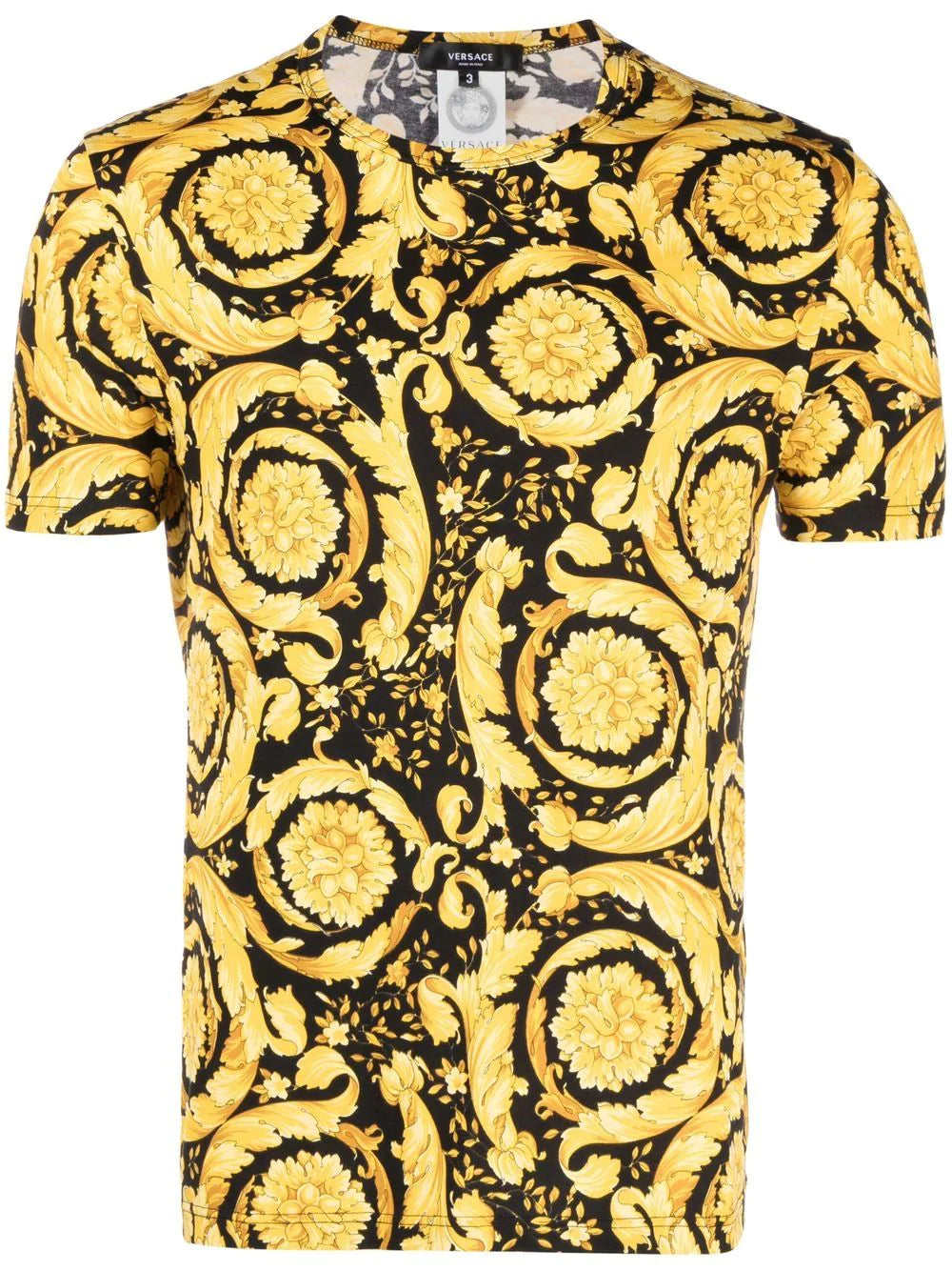 Versace-T-shirt girocollo con stampa-Uomo