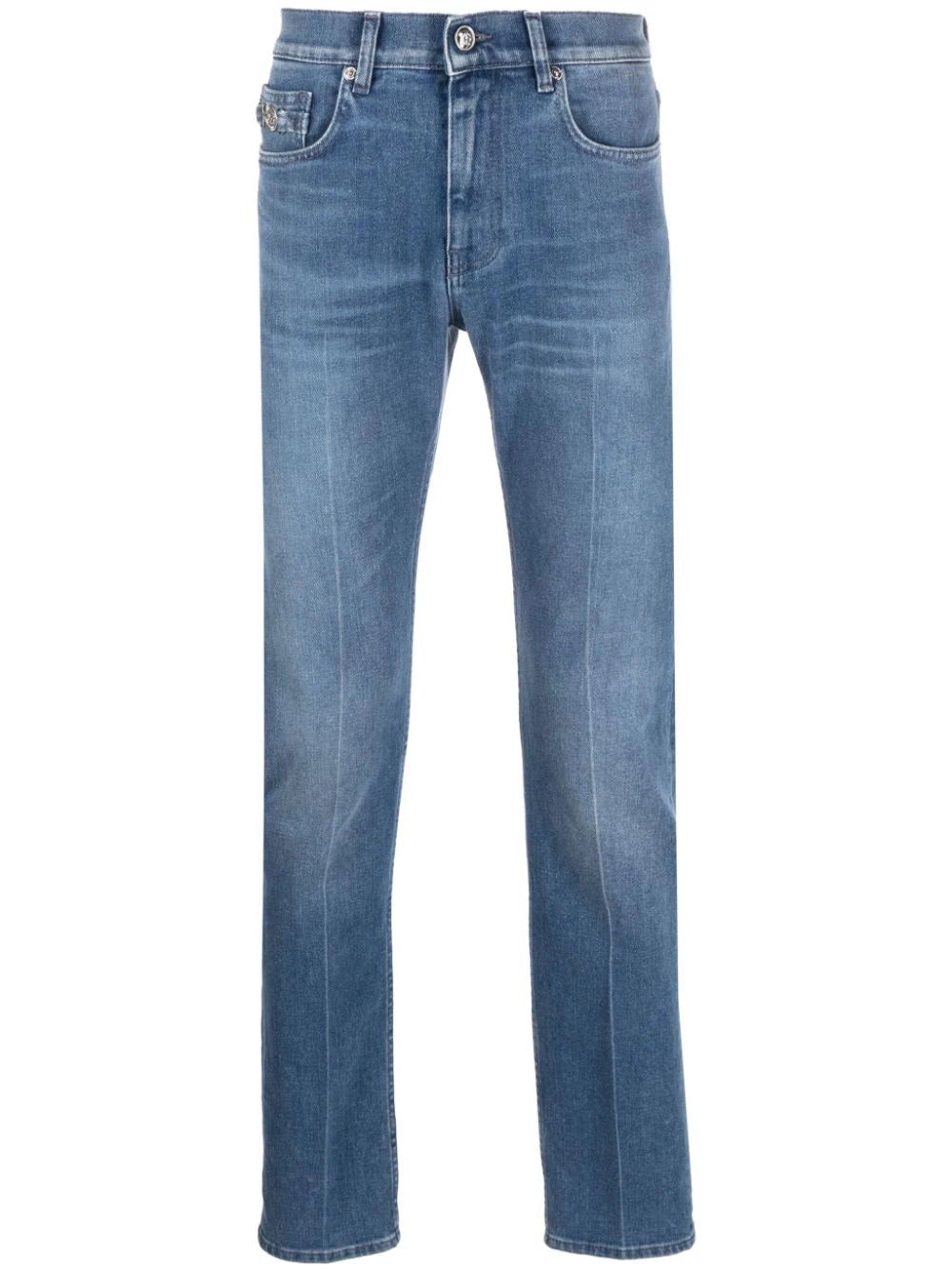 Versace-Jeans slim con applicazione-Uomo