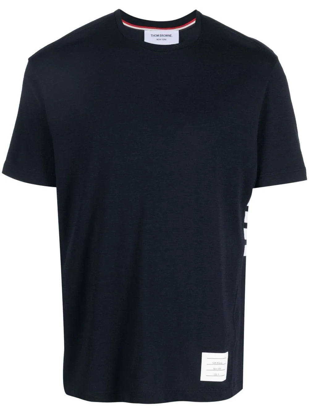 Thom Browne-4-Bar logo-patch T-shirt-Uomo