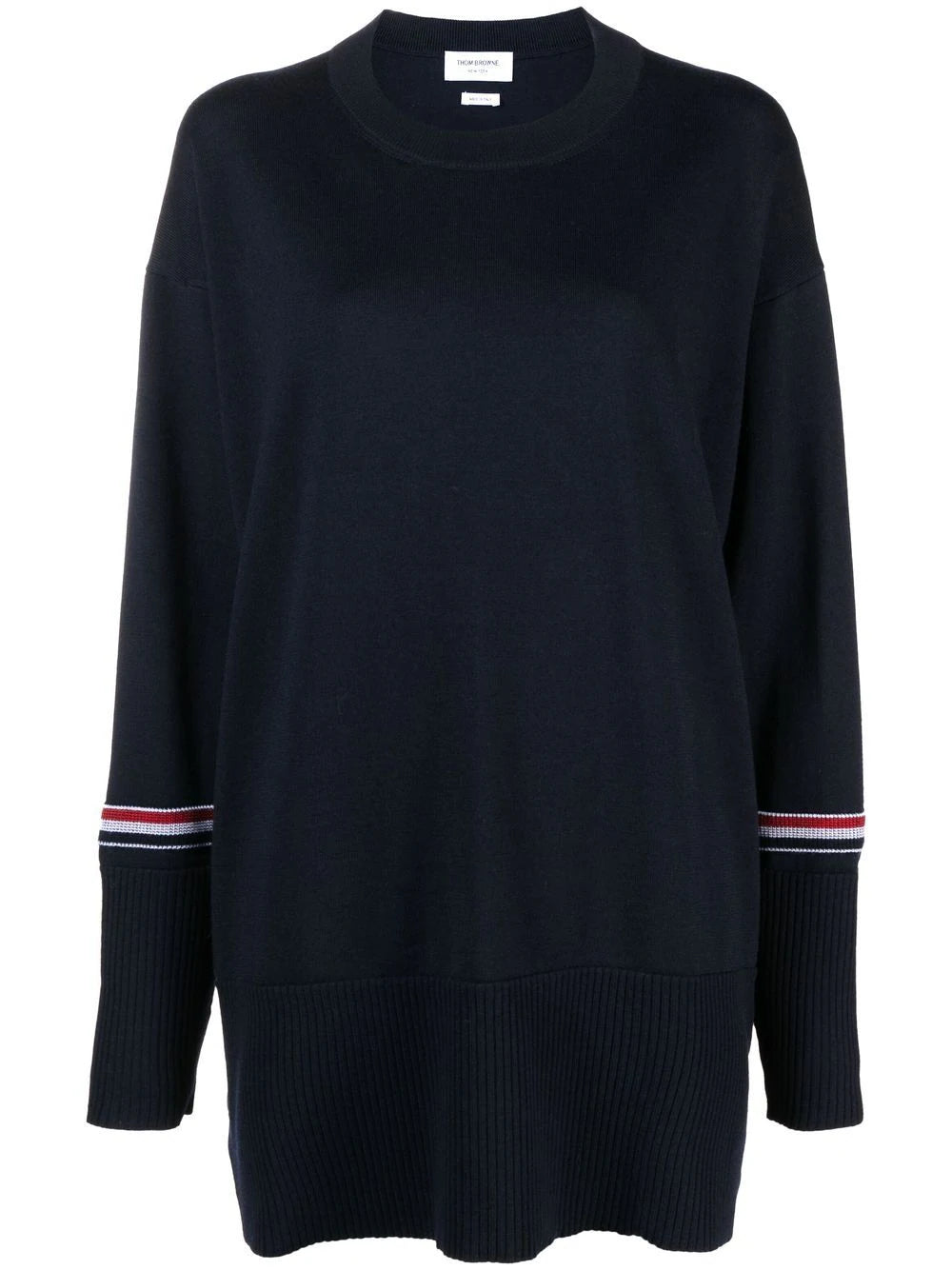 Thom Browne-Exaggerated crew neck pullover-Donna