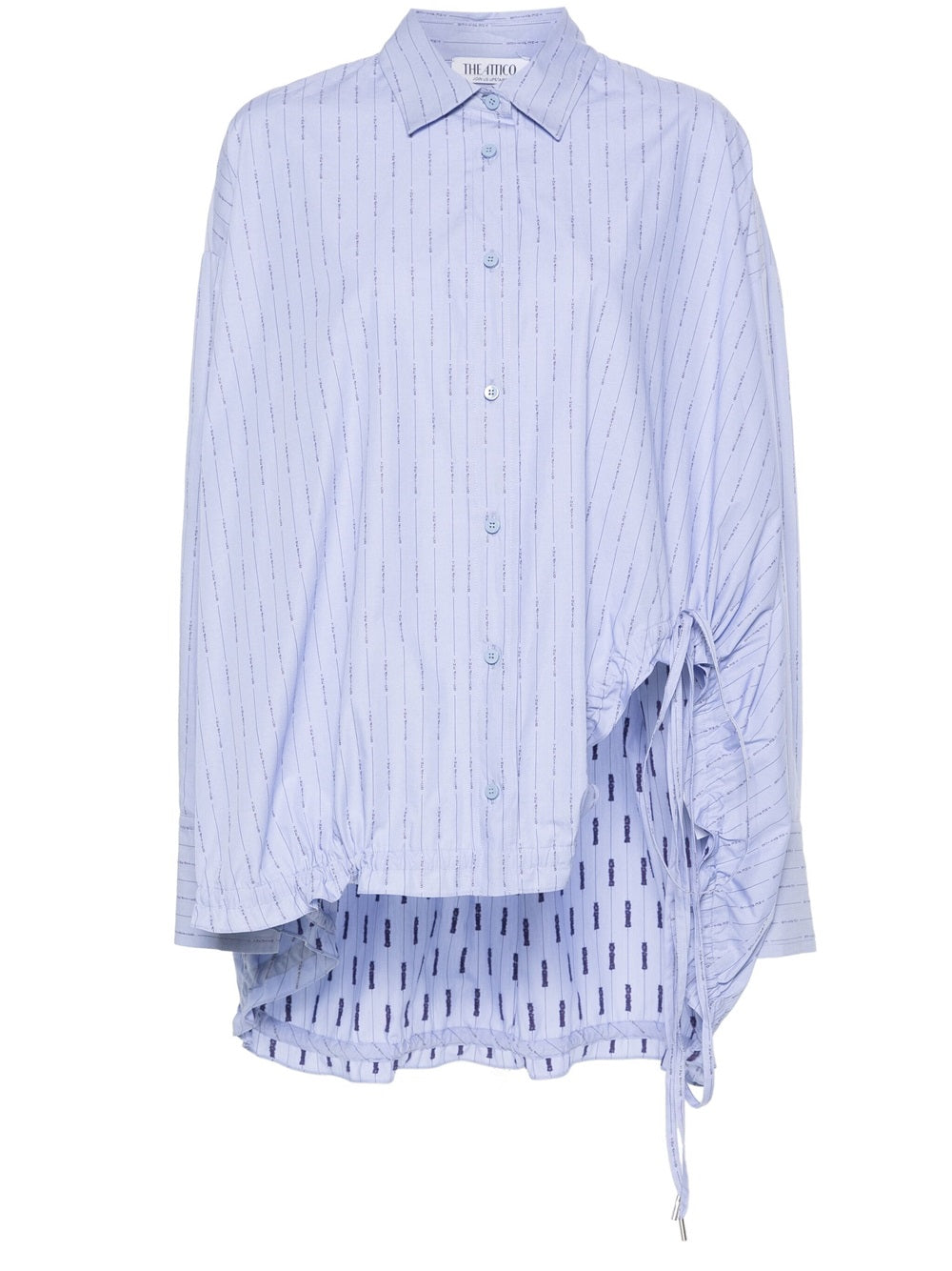 The Attico-Camicia a righe con stampa-Donna