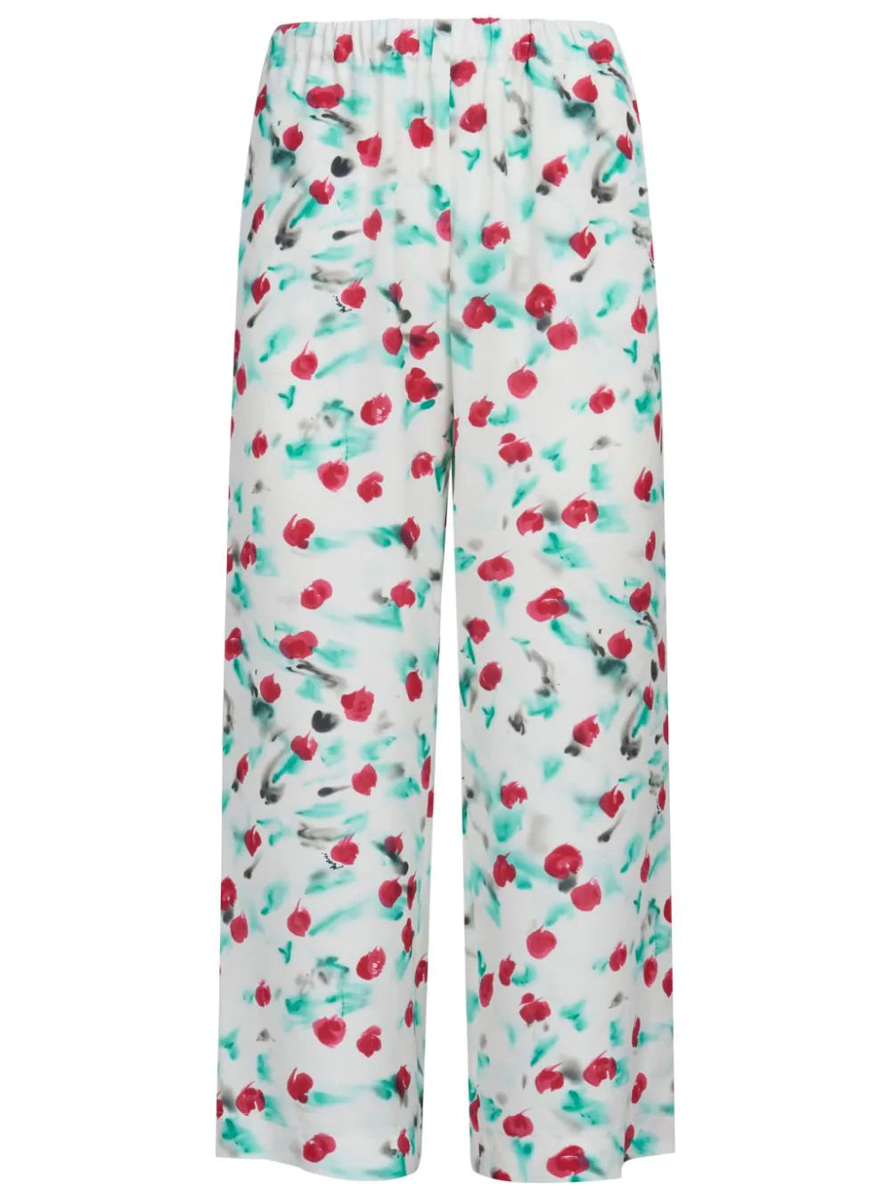 Marni-Pantaloni crop a fiori-Donna