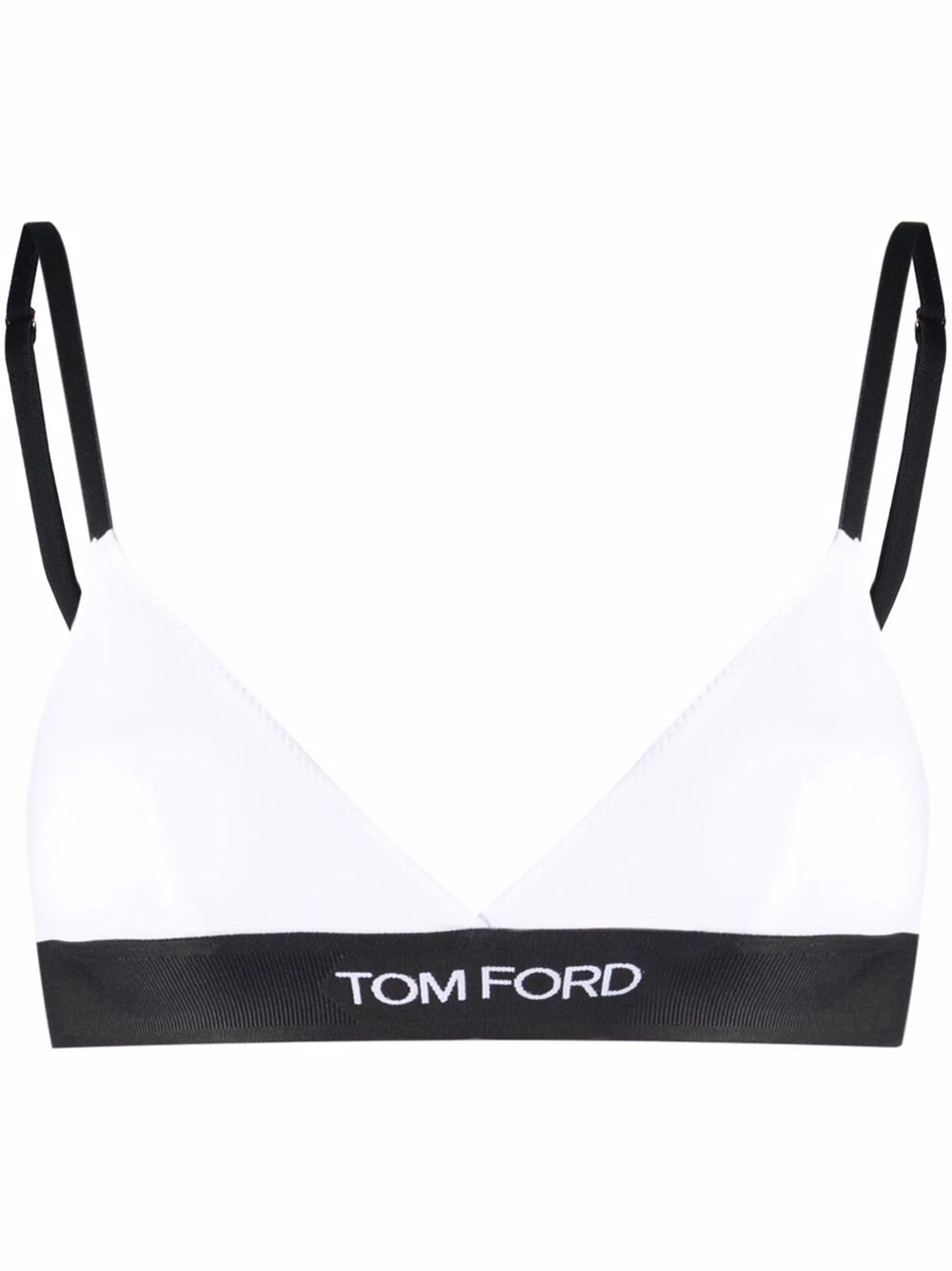 Tom Ford-Reggiseno a triangolo con banda logo-Donna