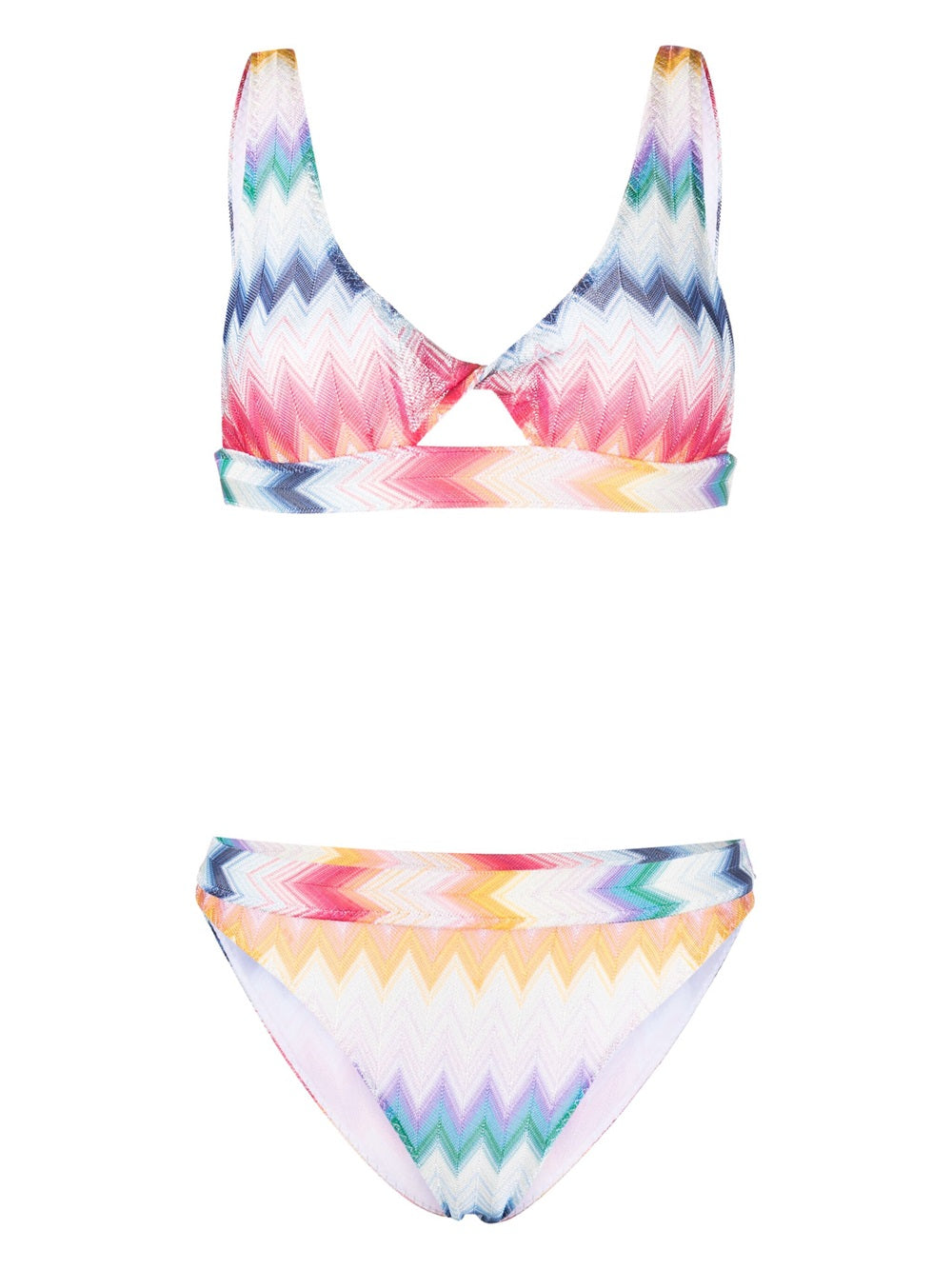 Missoni-Bikini a triangolo con motivo a zigzag-Donna