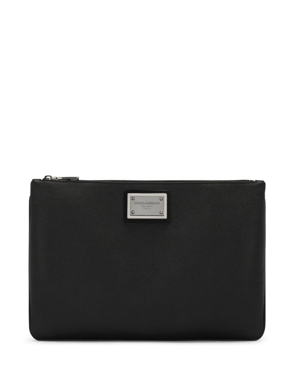 Dolce & Gabbana-Clutch con placca logo-Uomo