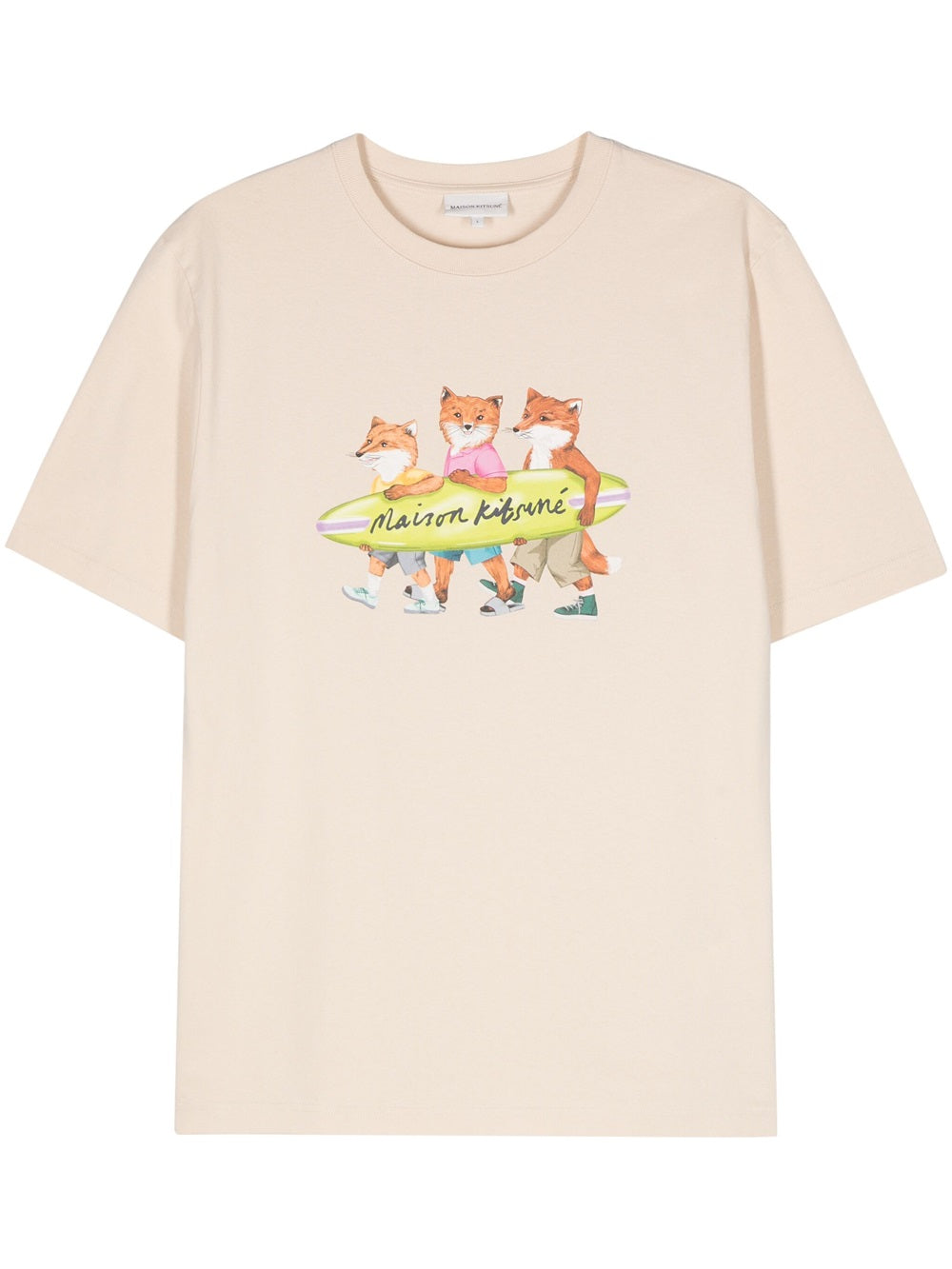 Maison Kitsuné-T-shirt con stampa Fox-Uomo