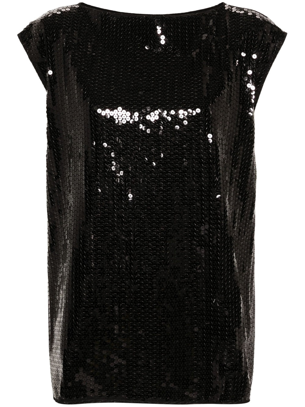 Junya Watanabe-Top smanicato con paillettes-Donna