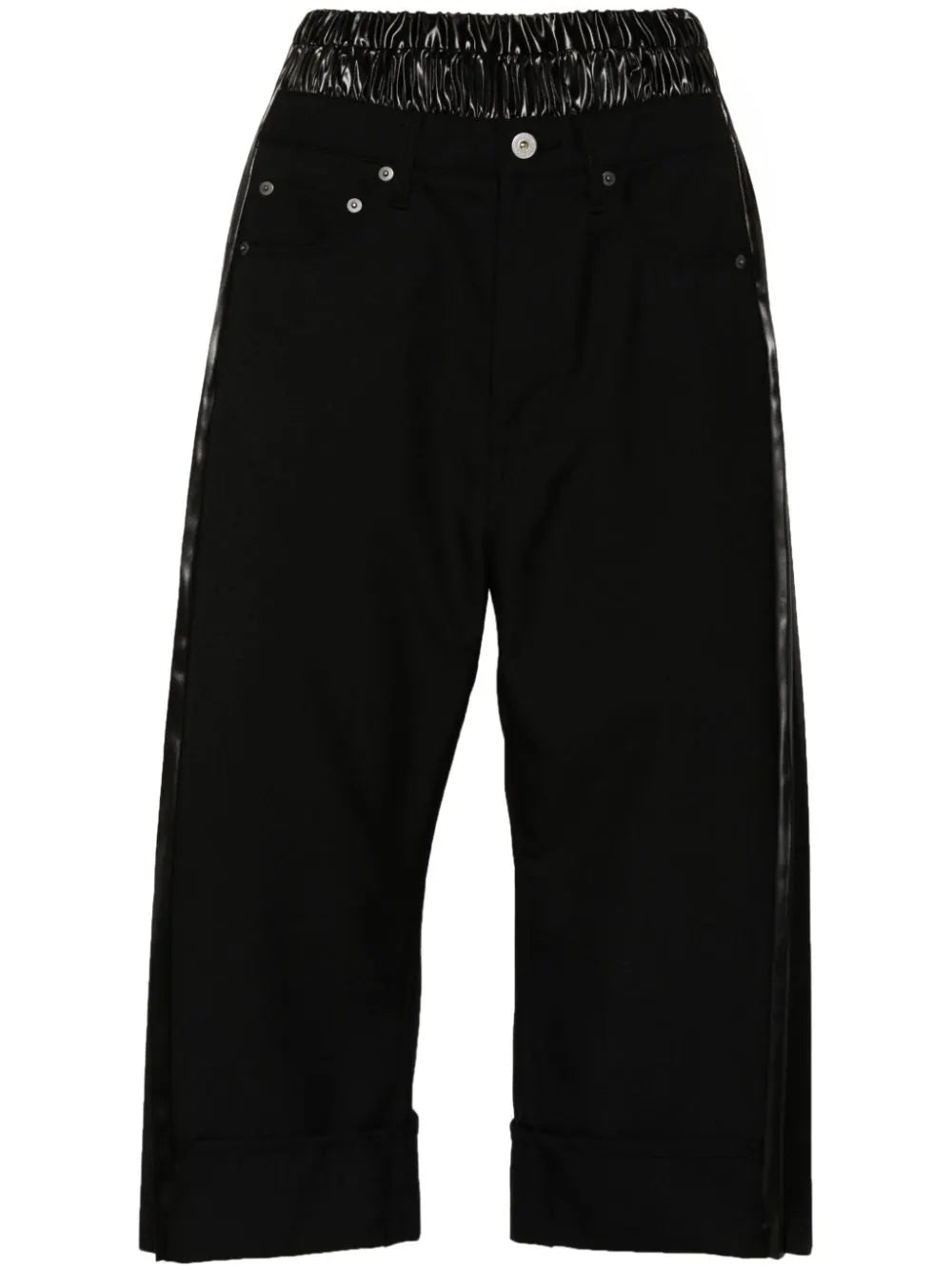 Junya Watanabe-pantaloni cropped a vita alta-Donna