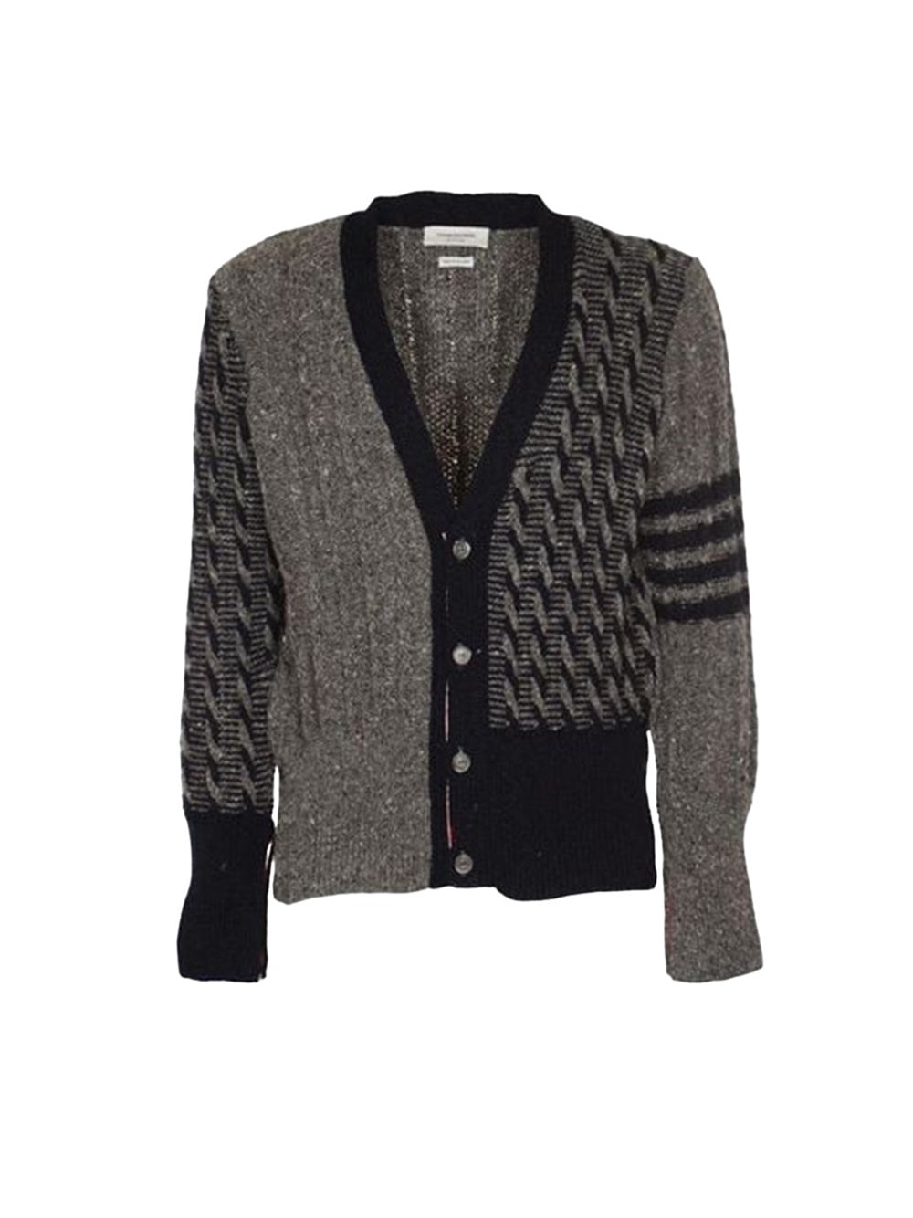 Thom Browne-Cardigan con dettaglio a 4 righe-Uomo