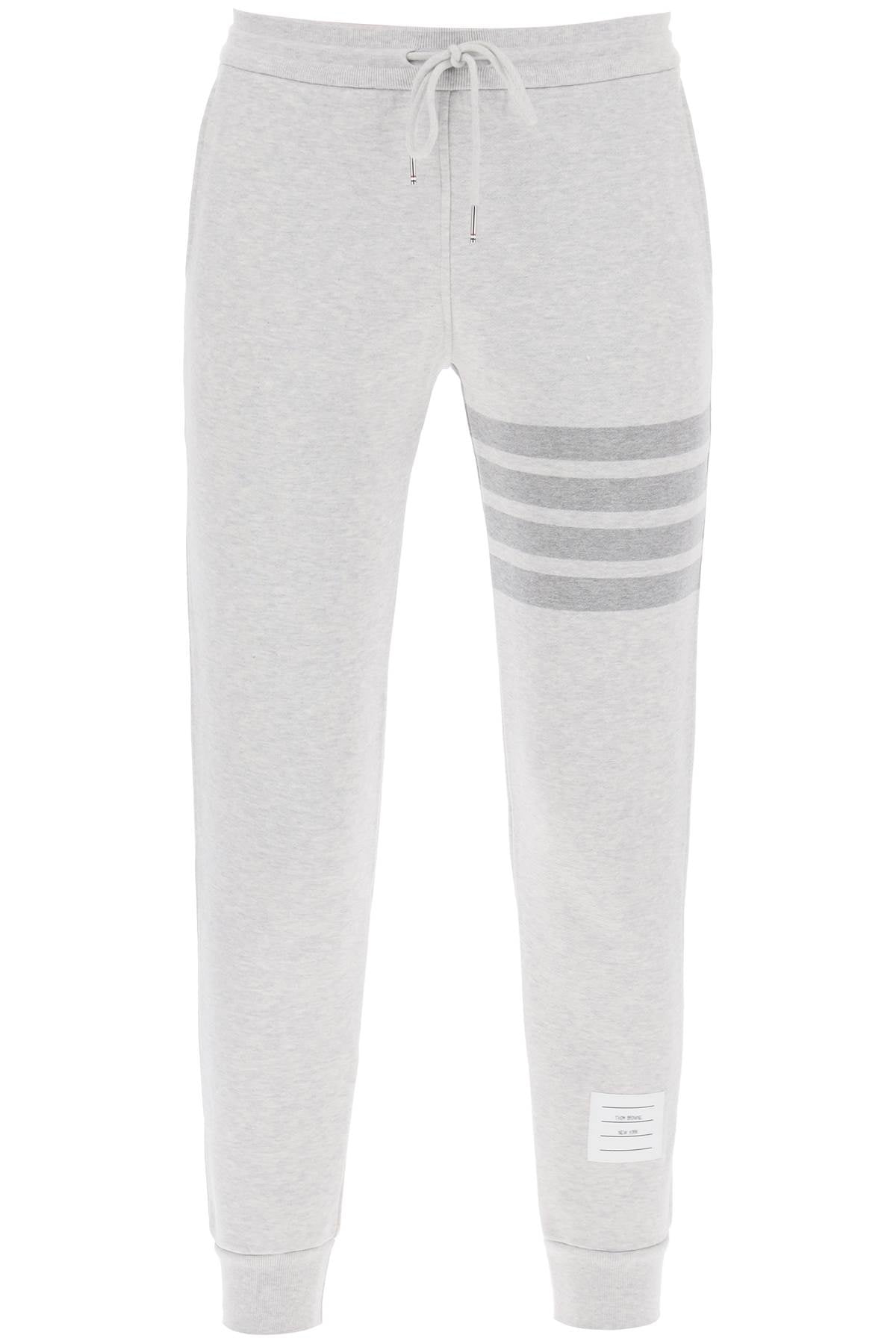 Thom Browne-Joggers 4 Bar In Cotone-Donna