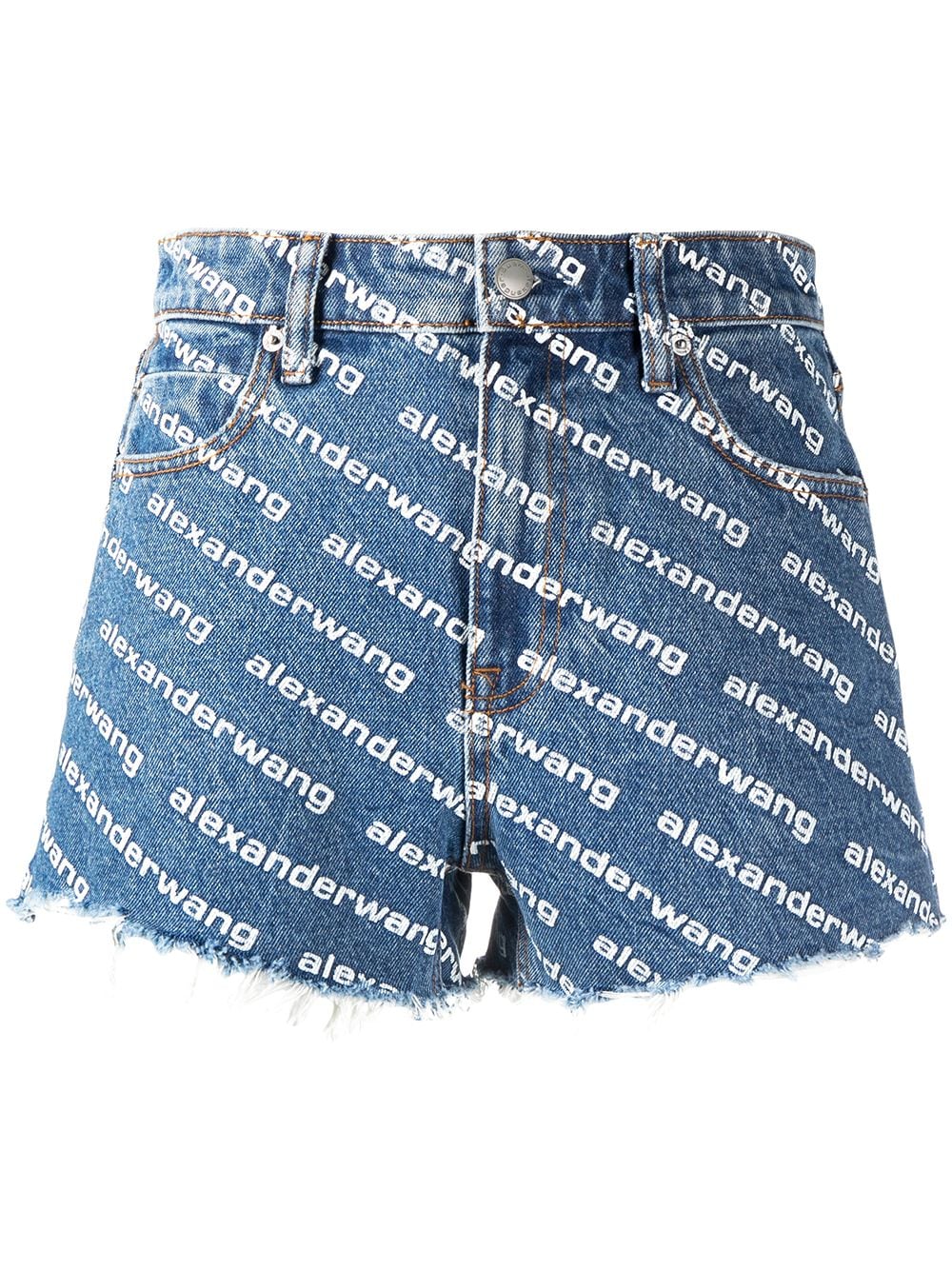 Alexander Wang-Bite short - deep blue wi th white logo-Donna