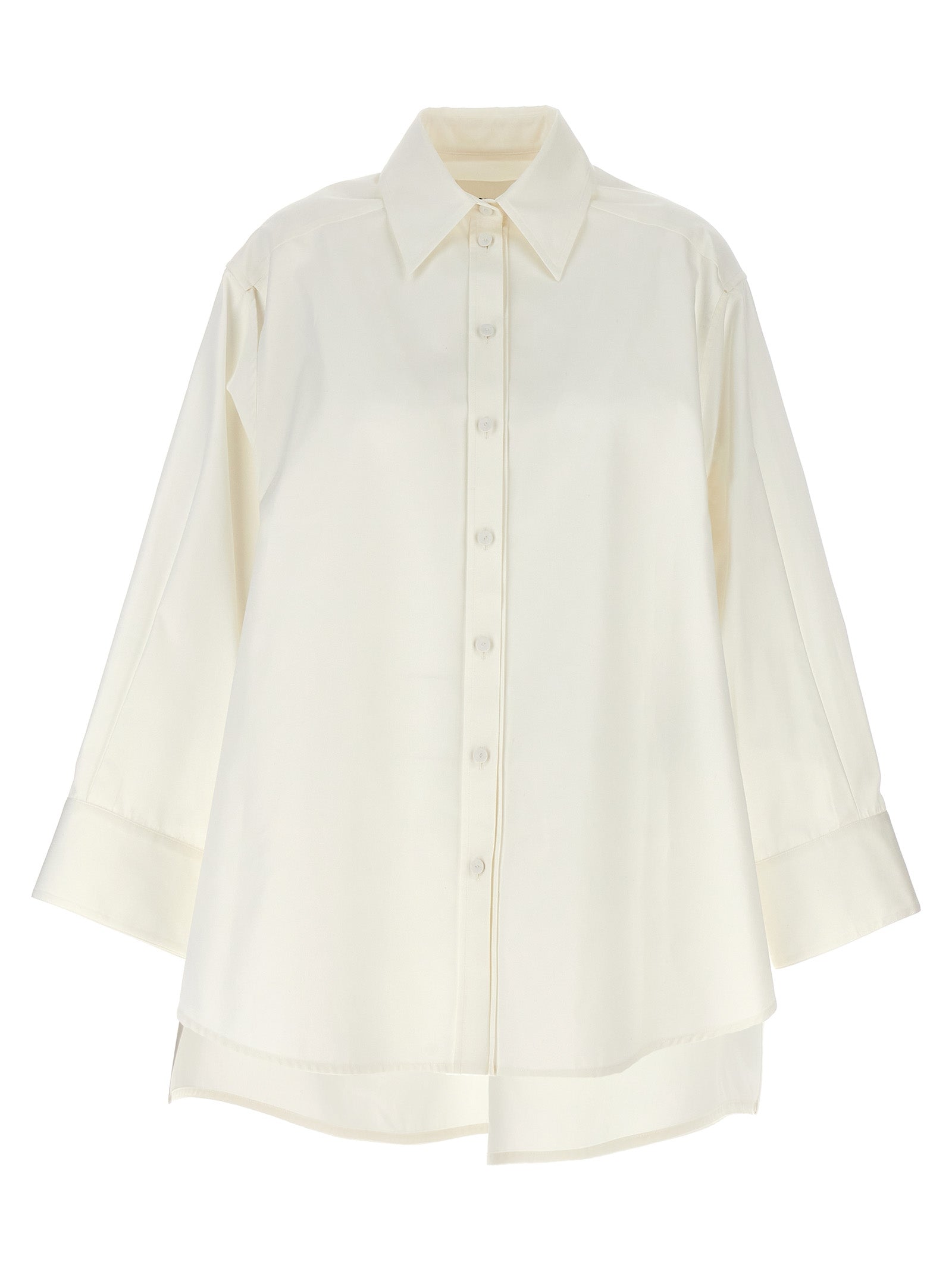 Jil Sander-Cut-Out Armholesque Shirt Camicie Bianco-Donna