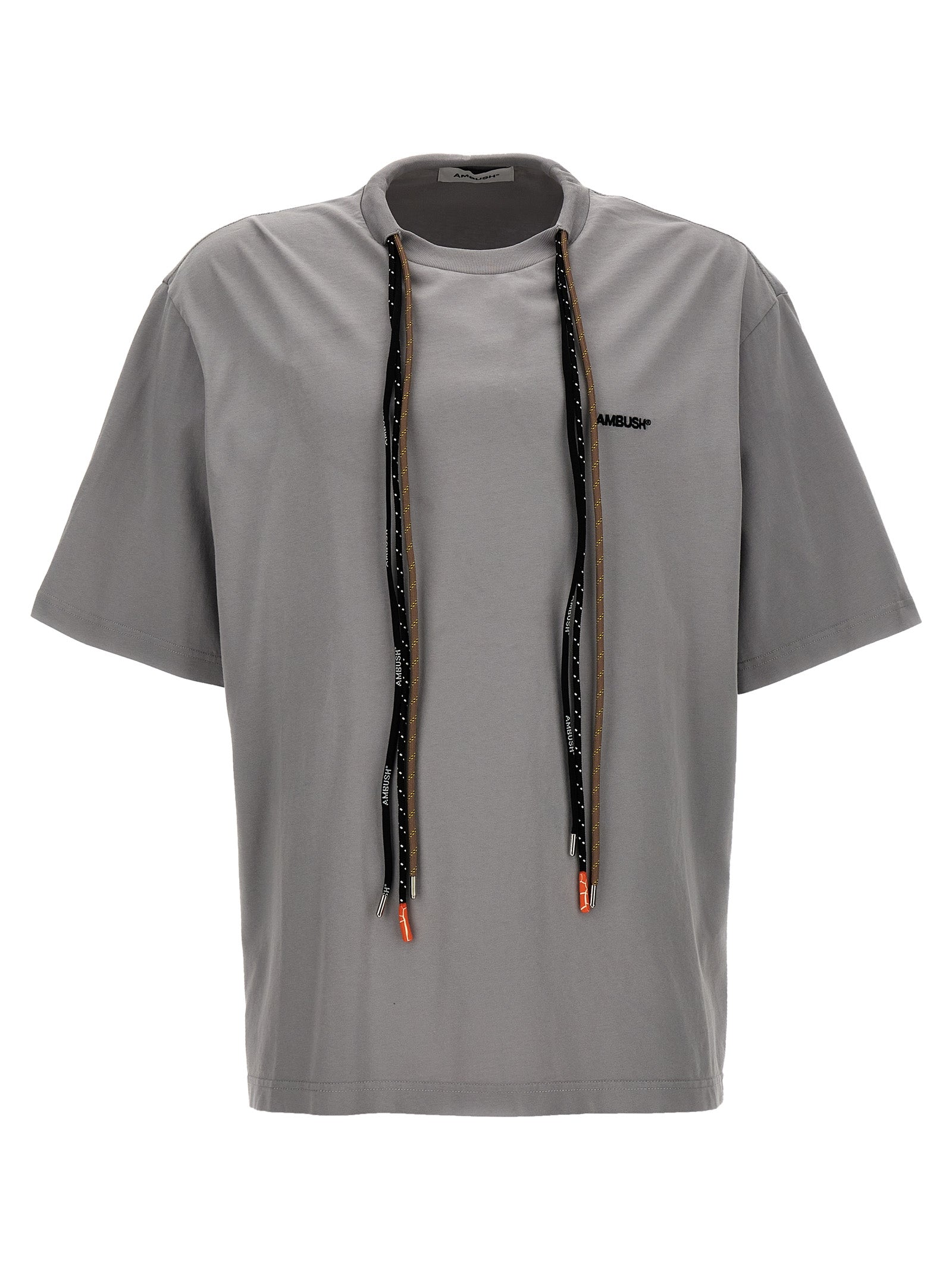 Ambush-New Multicord T Shirt Grigio-Uomo