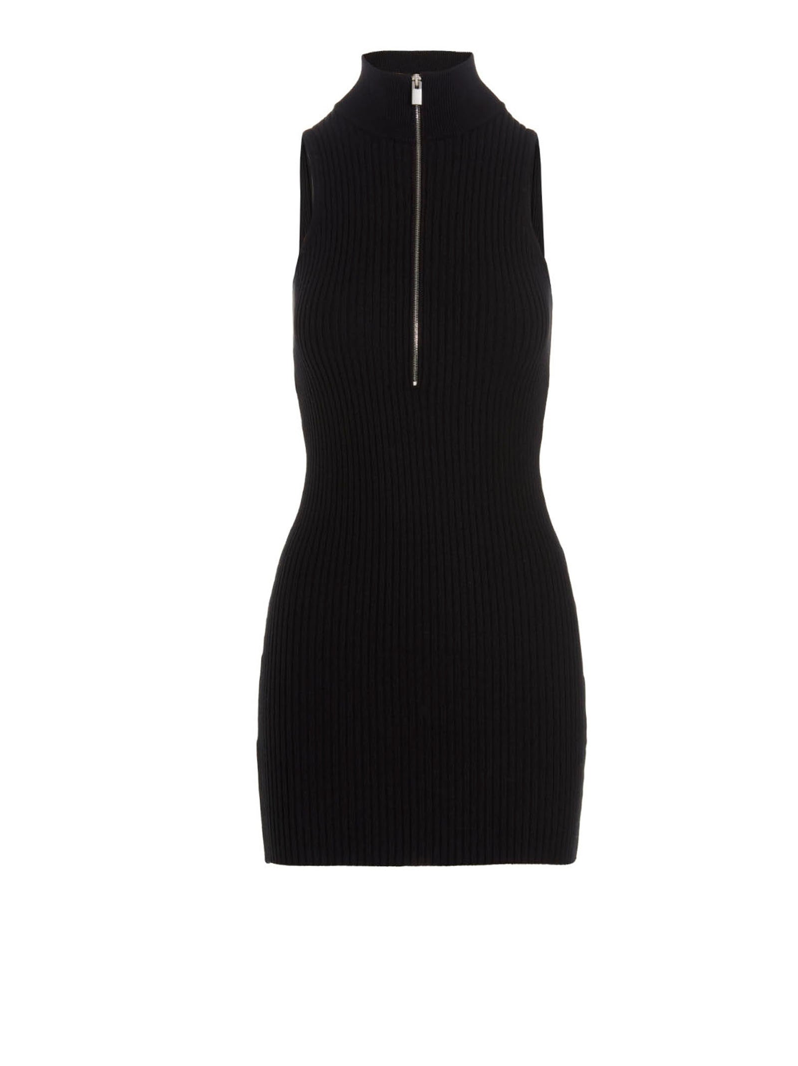 1017 Alyx 9 Sm-Ribbed Knit Dress Abiti Nero-Donna