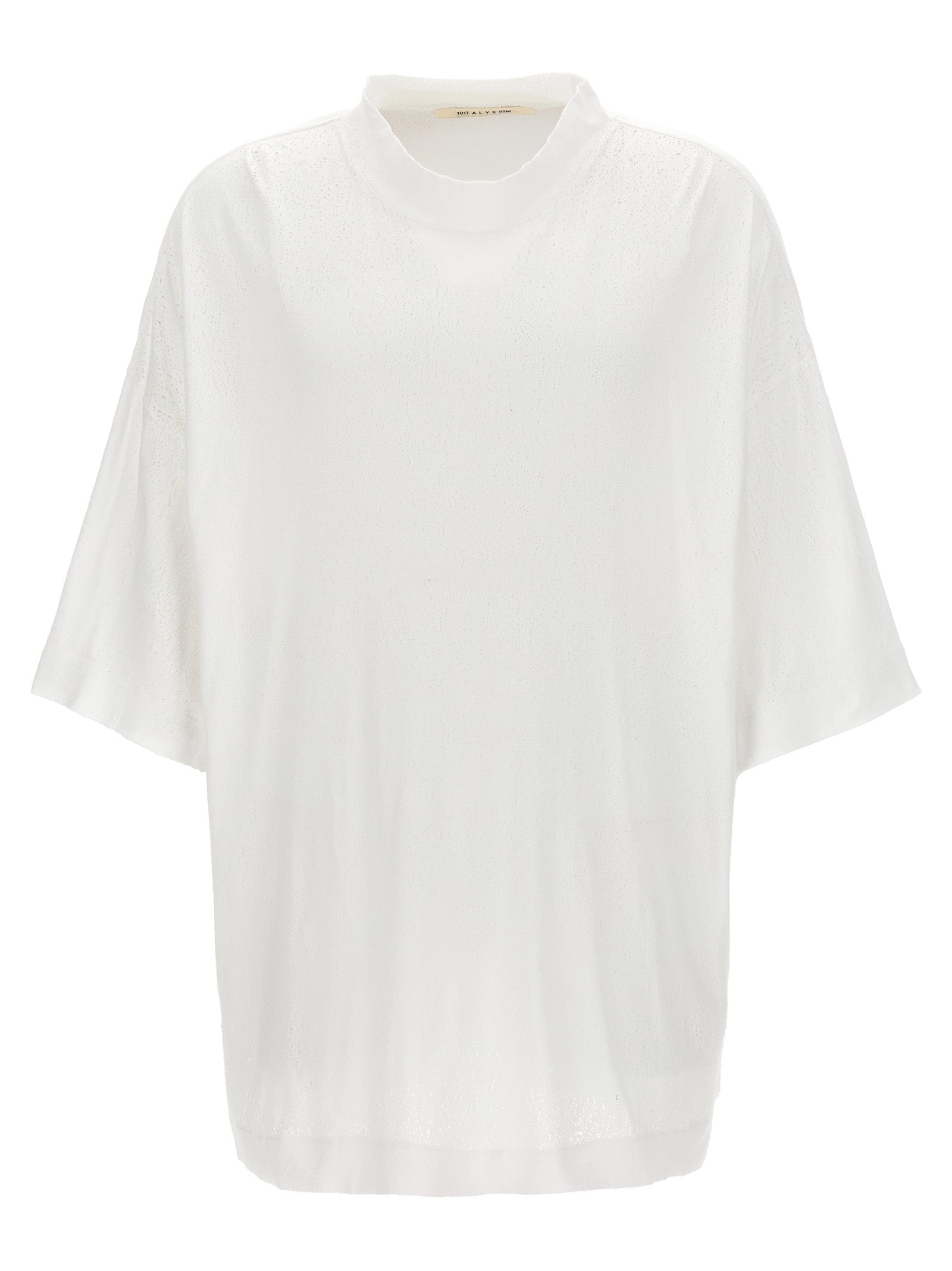 1017 Alyx 9 Sm-Distressed T Shirt Bianco-Uomo