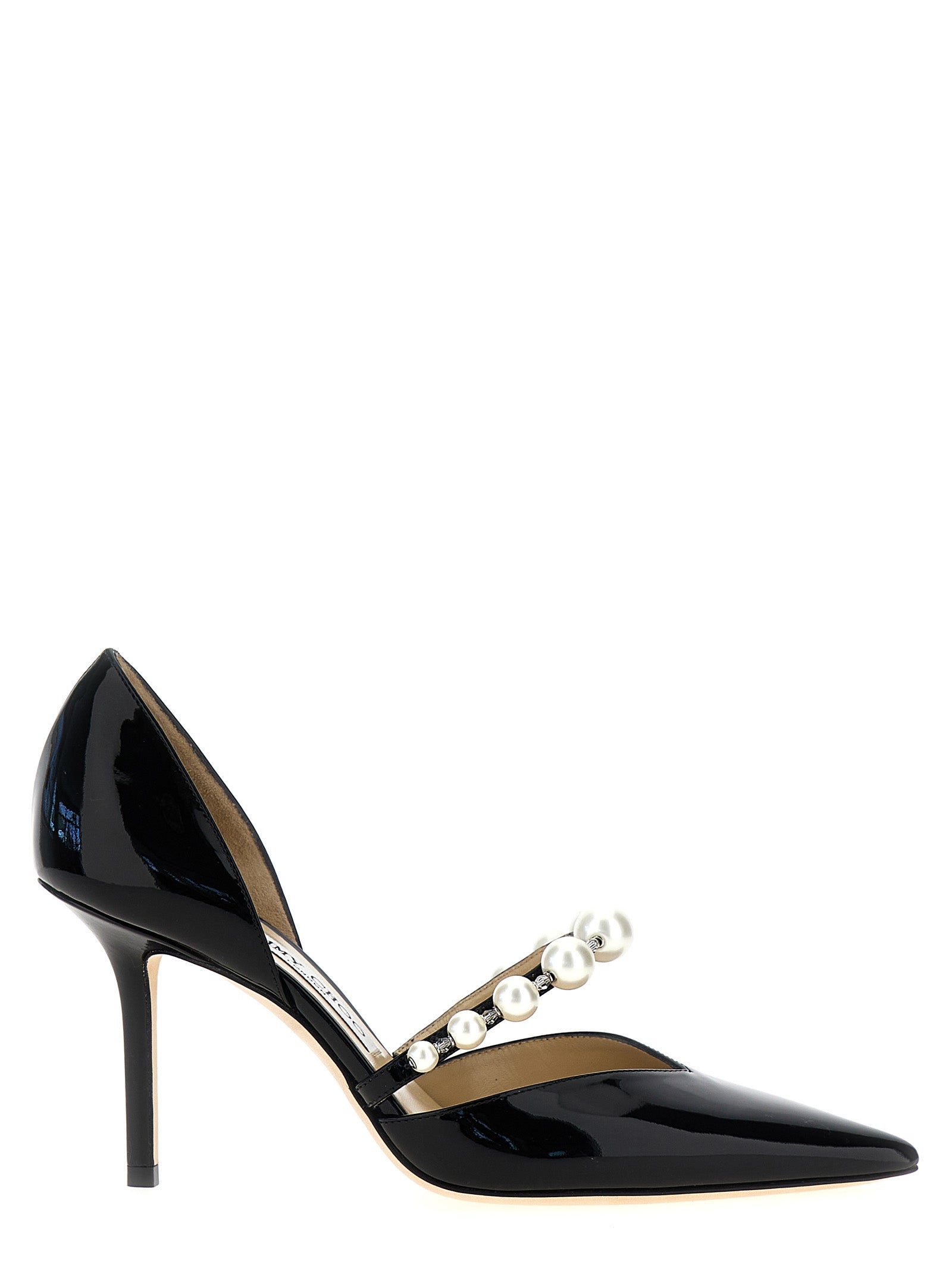 Jimmy Choo-Aurelie Decollete Bianco/Nero-Donna