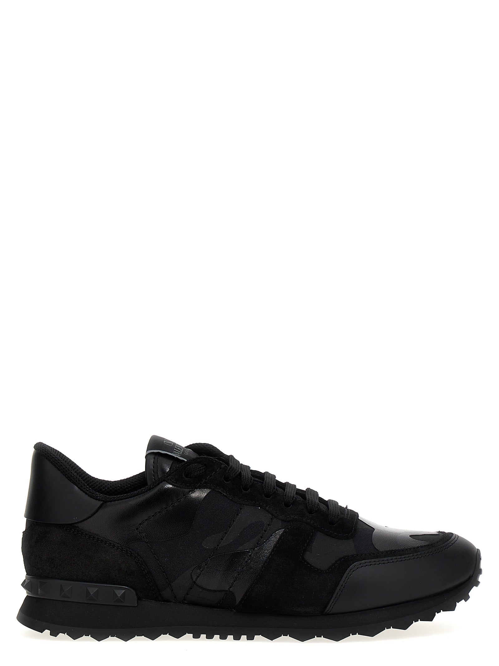 Valentino Garavani-Rockrunner Camouflage Sneakers Nero-Uomo