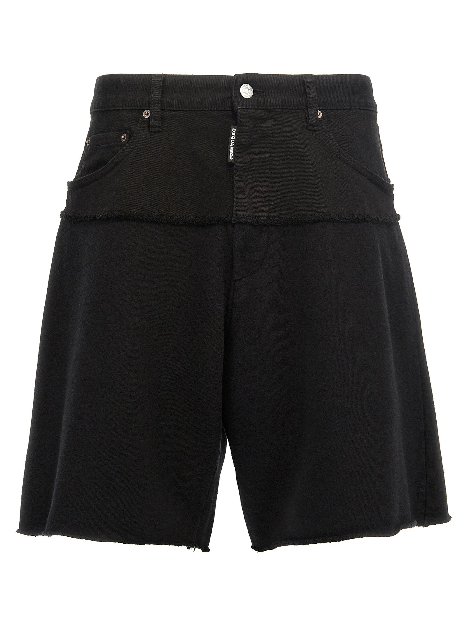 Dsquared2-Big Boxer Bermuda, Short Nero-Uomo