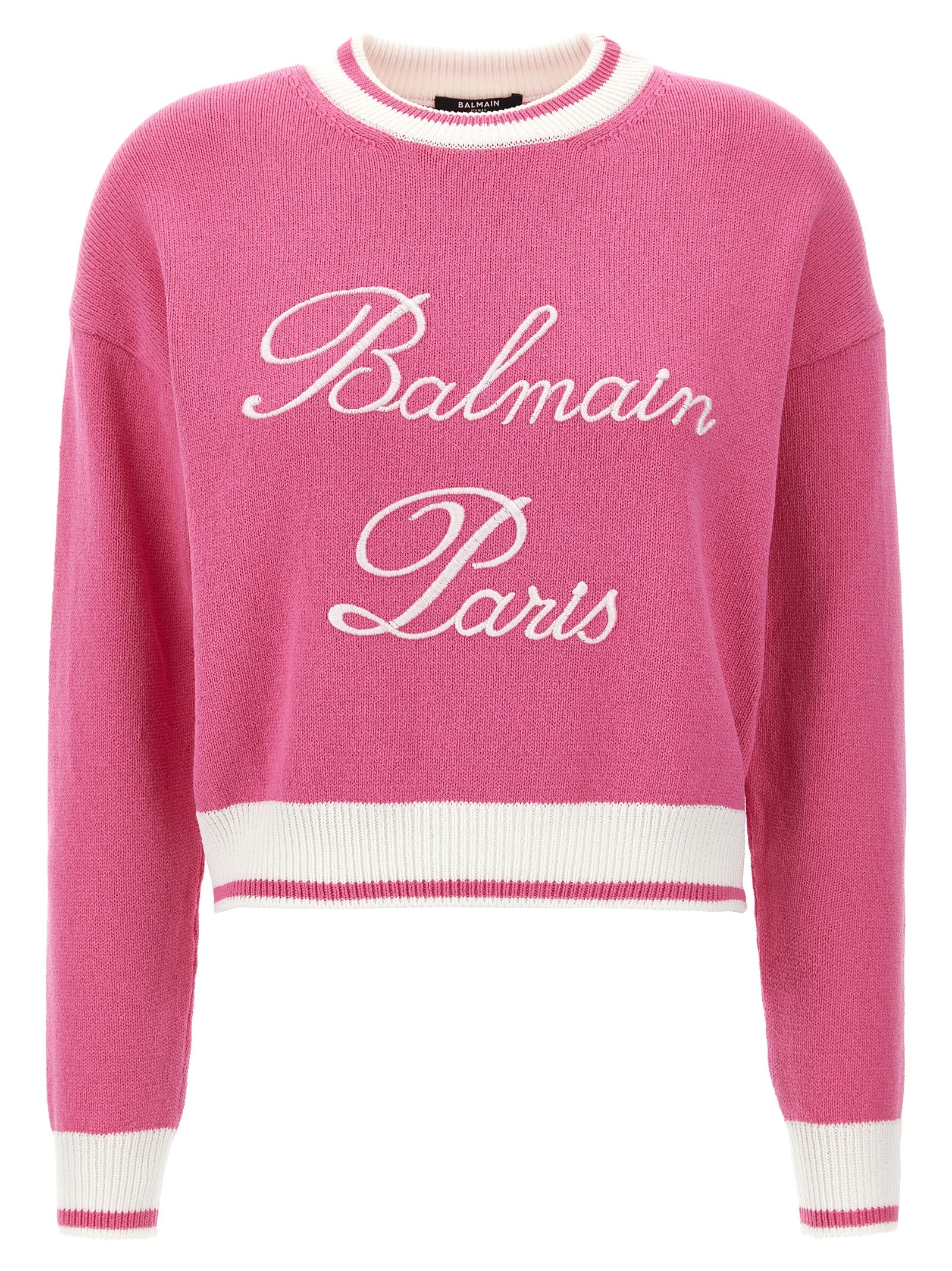 Balmain-Balmain Signature Maglioni Fucsia-Donna