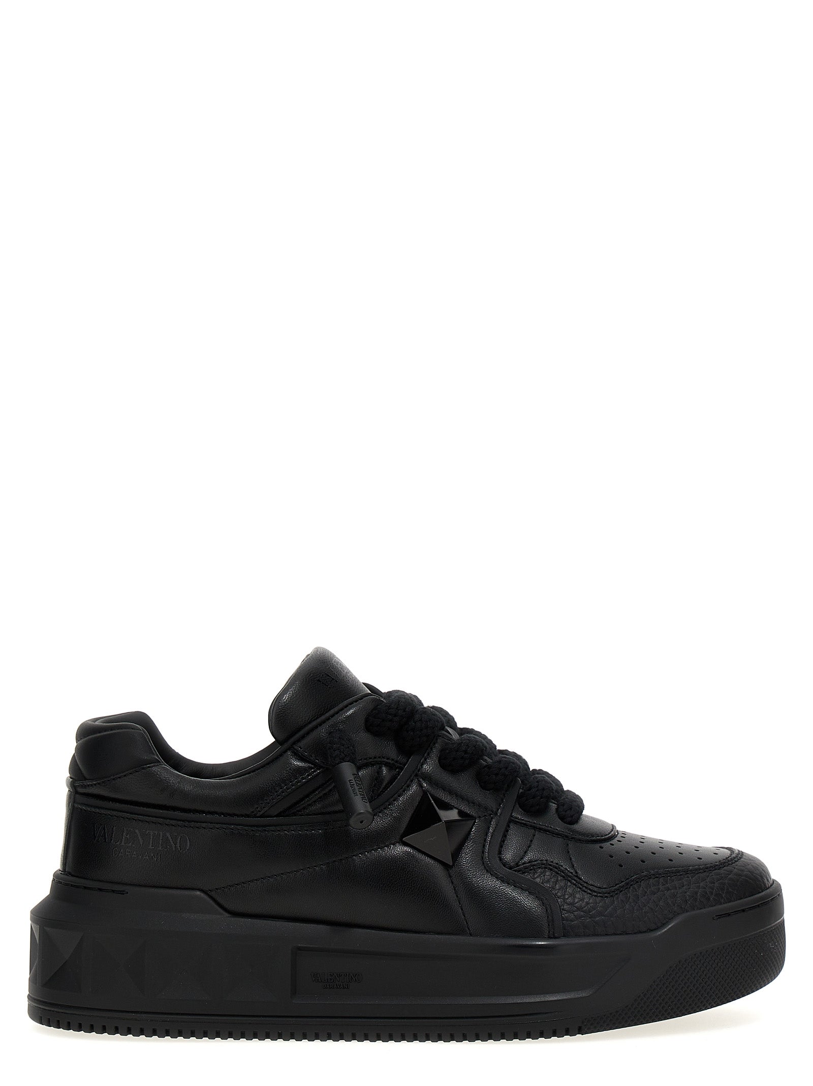 Valentino Garavani-One Stud Xl Sneakers Nero-Uomo