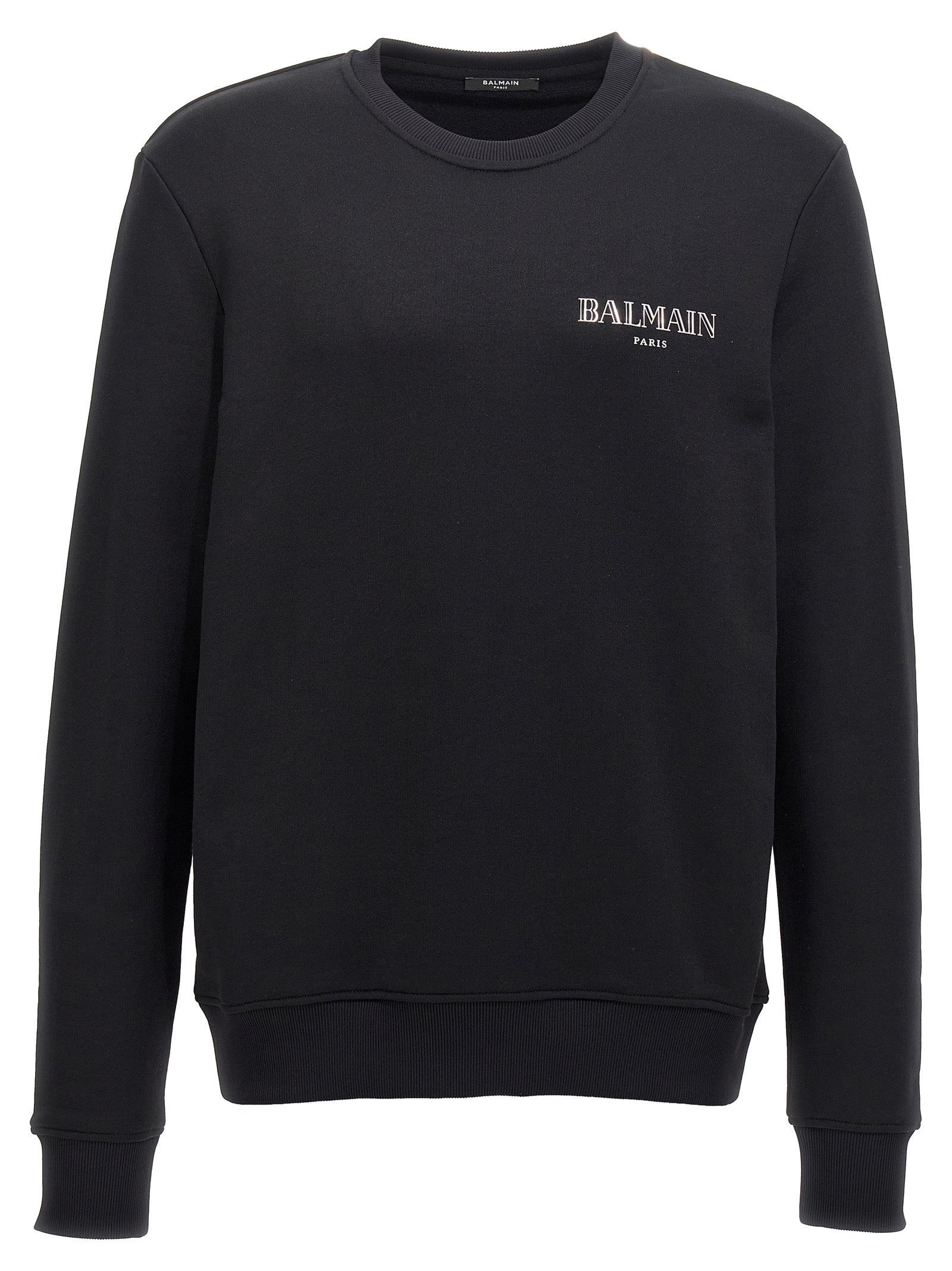 Balmain-Silver Balmain Vintage Felpe Nero-Uomo