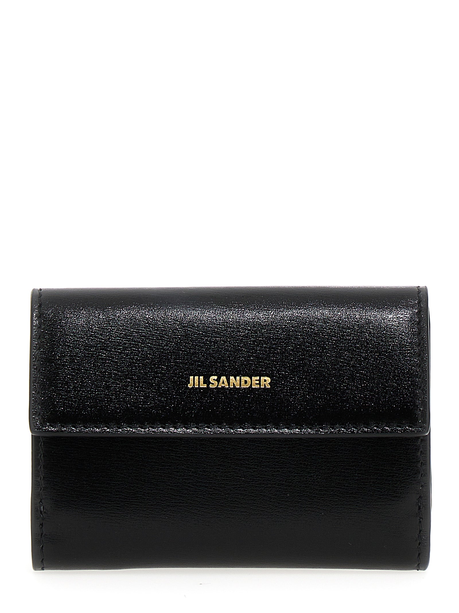 Jil Sander-Baby Wallet Portafogli Nero-Donna