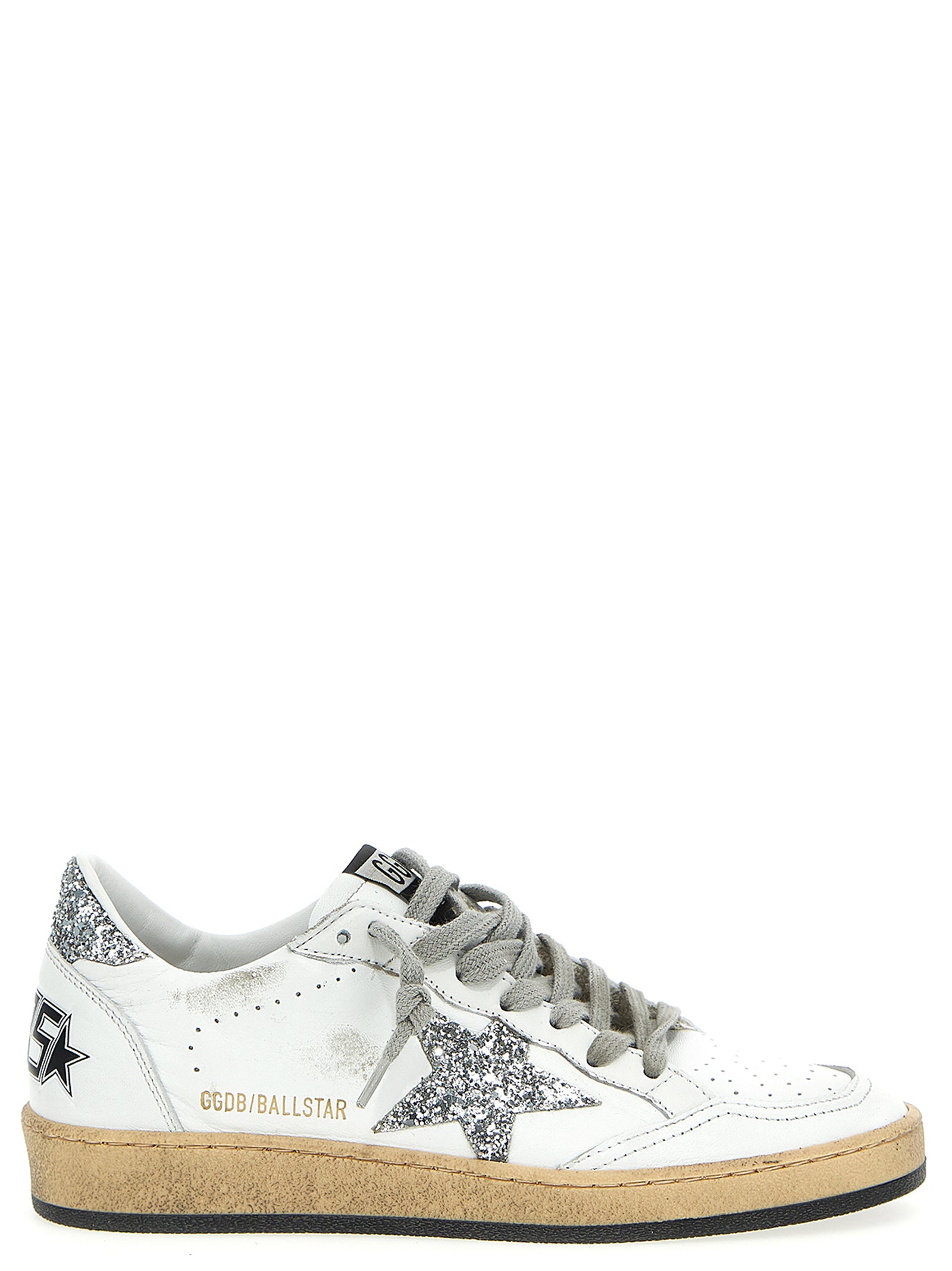 Golden Goose-Ball Star Sneakers Bianco-Donna