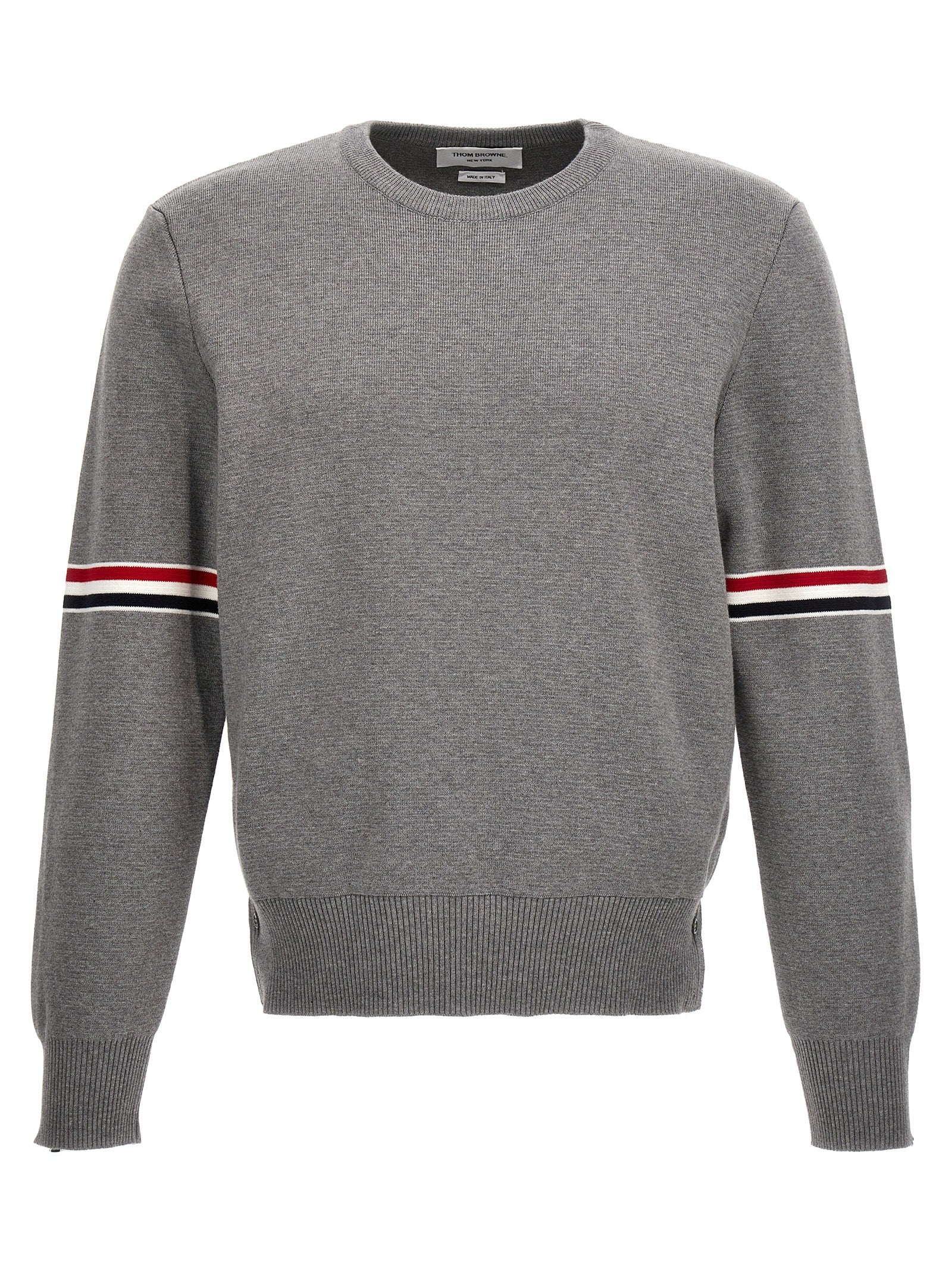 Thom Browne-Classic Sweater Maglioni Grigio-Uomo