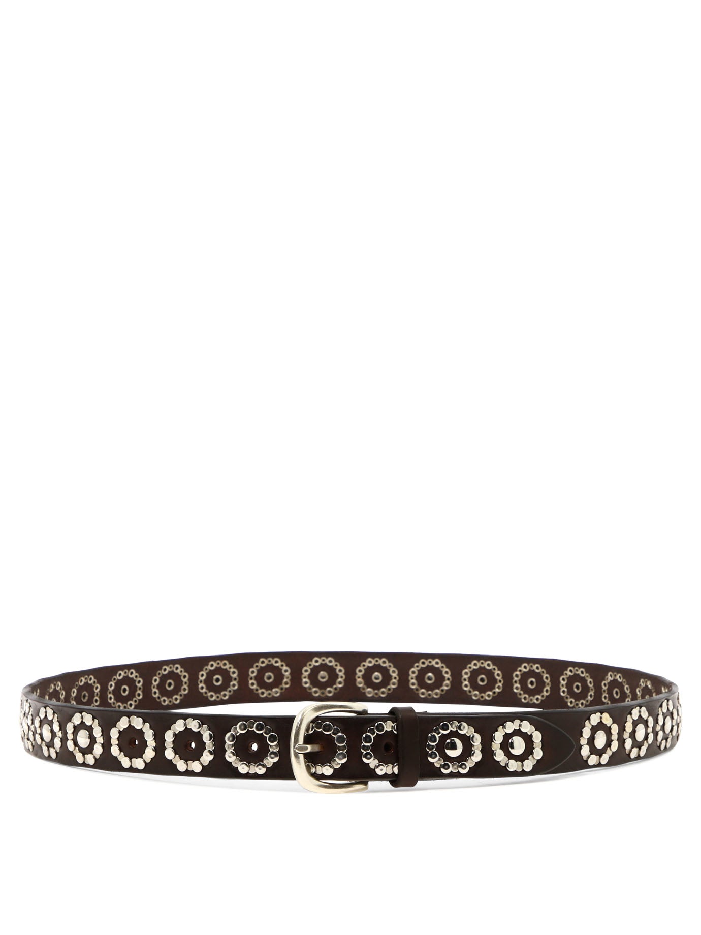 Orciani-Belt With Studs Cinture Marrone-Uomo