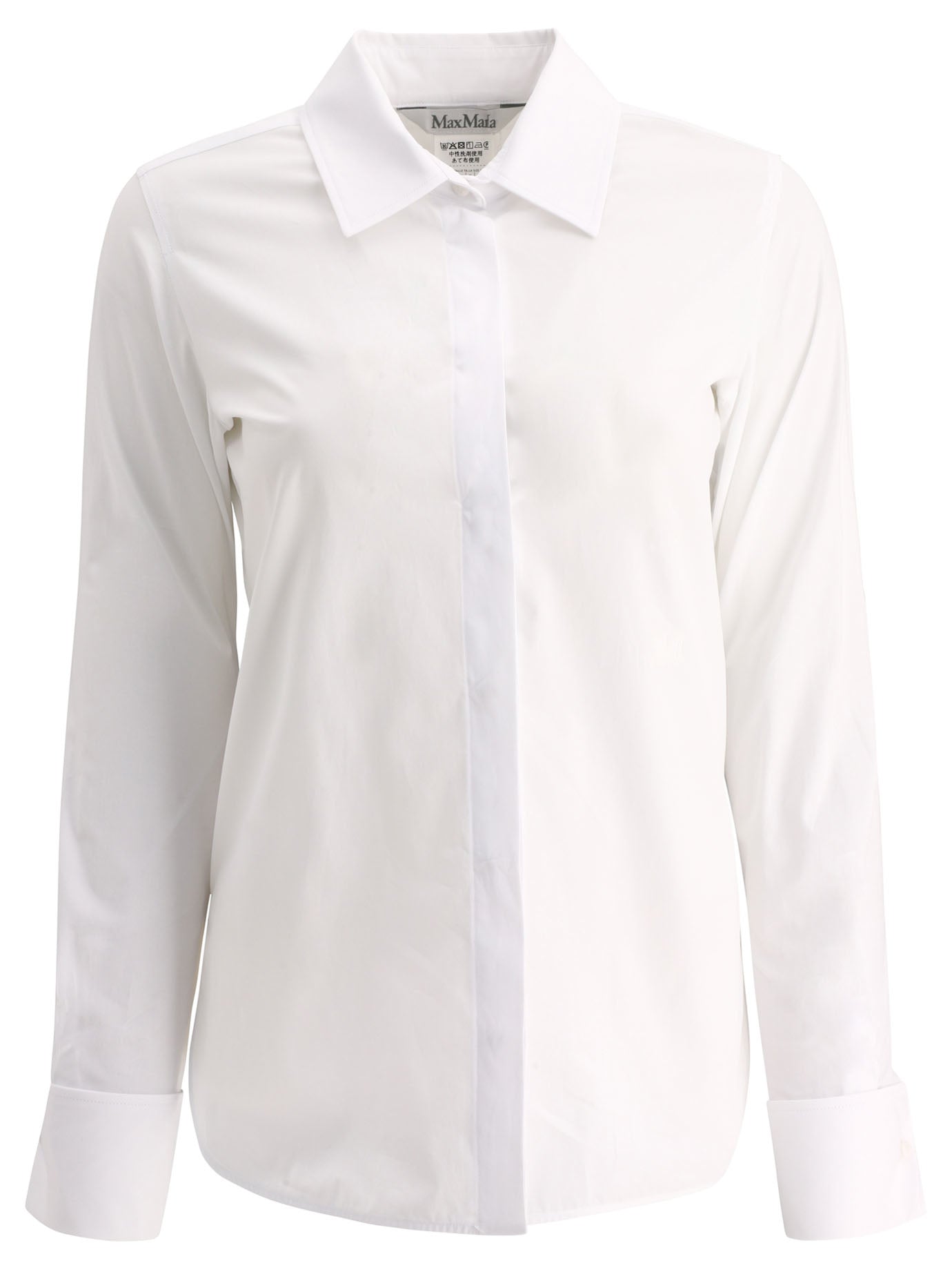 Max Mara-Knut Shirts Bianco-Donna