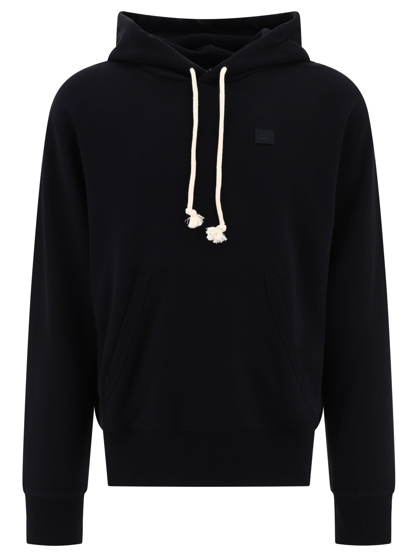 Acne Studios-Nash Face Sweatshirts Nero-Uomo