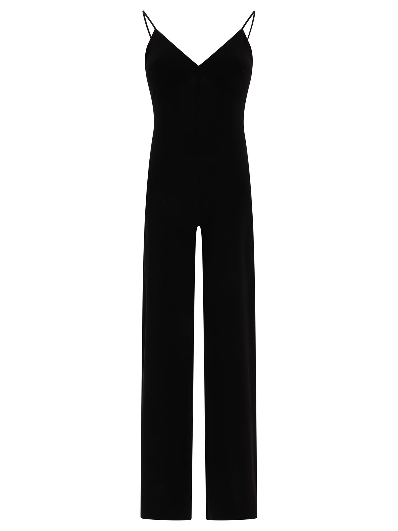 Norma Kamali-Slip Jumpsuit Abiti Nero-Donna