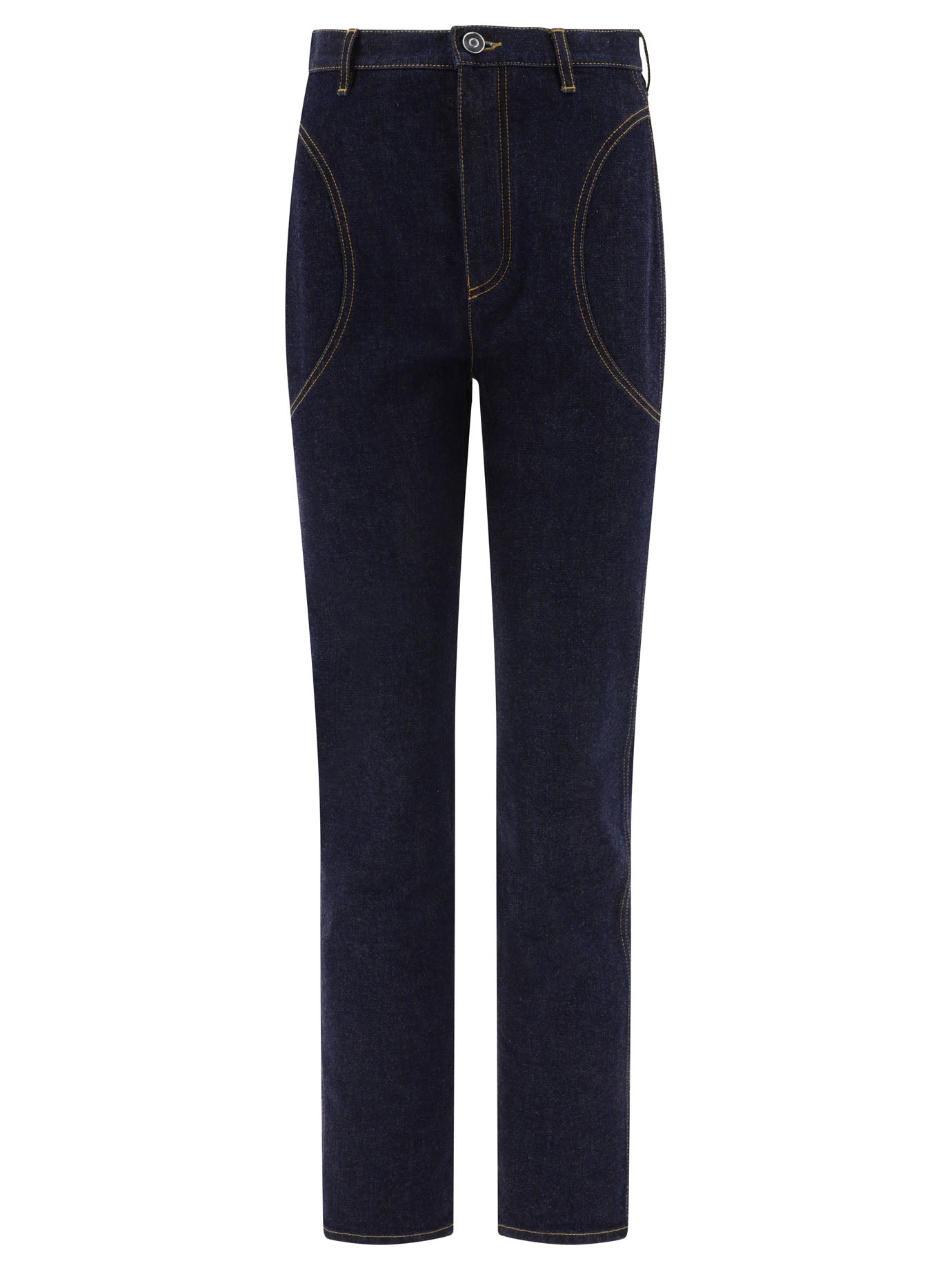 AlaïA-Highwaist Jeans Blu-Donna