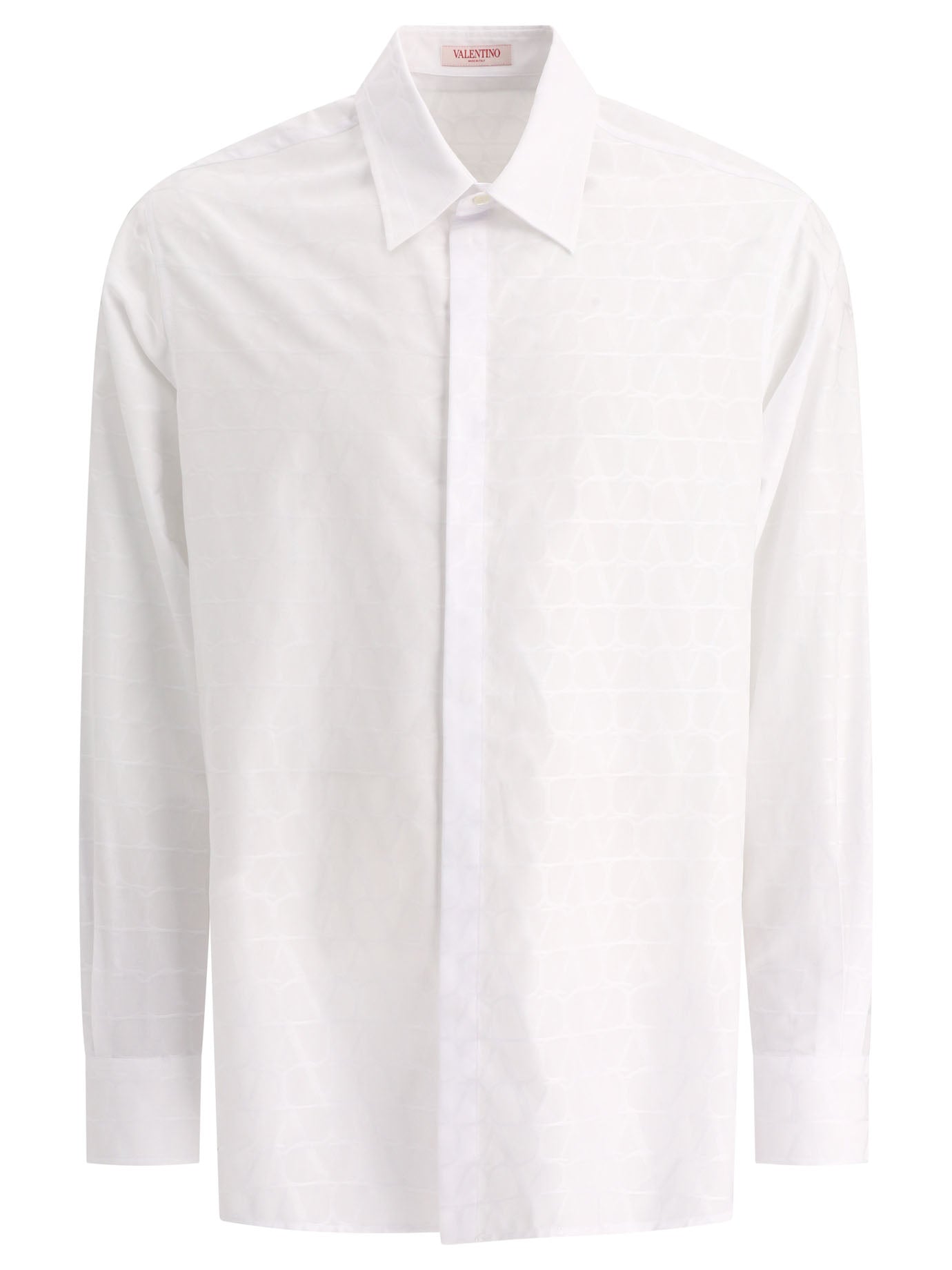 Valentino-Toile Iconographe Shirt Shirts Bianco-Uomo