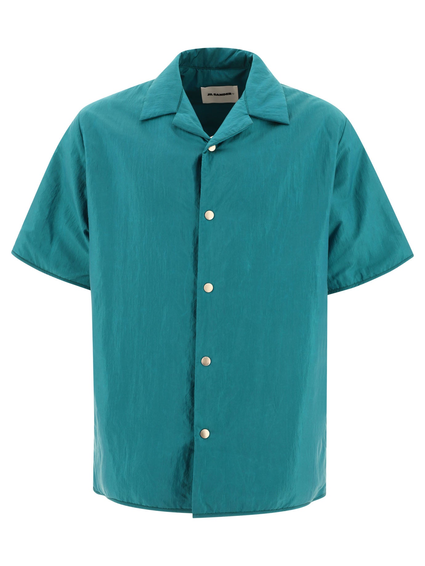 Jil Sander-Nylon Overshirt Giacche Verde-Uomo