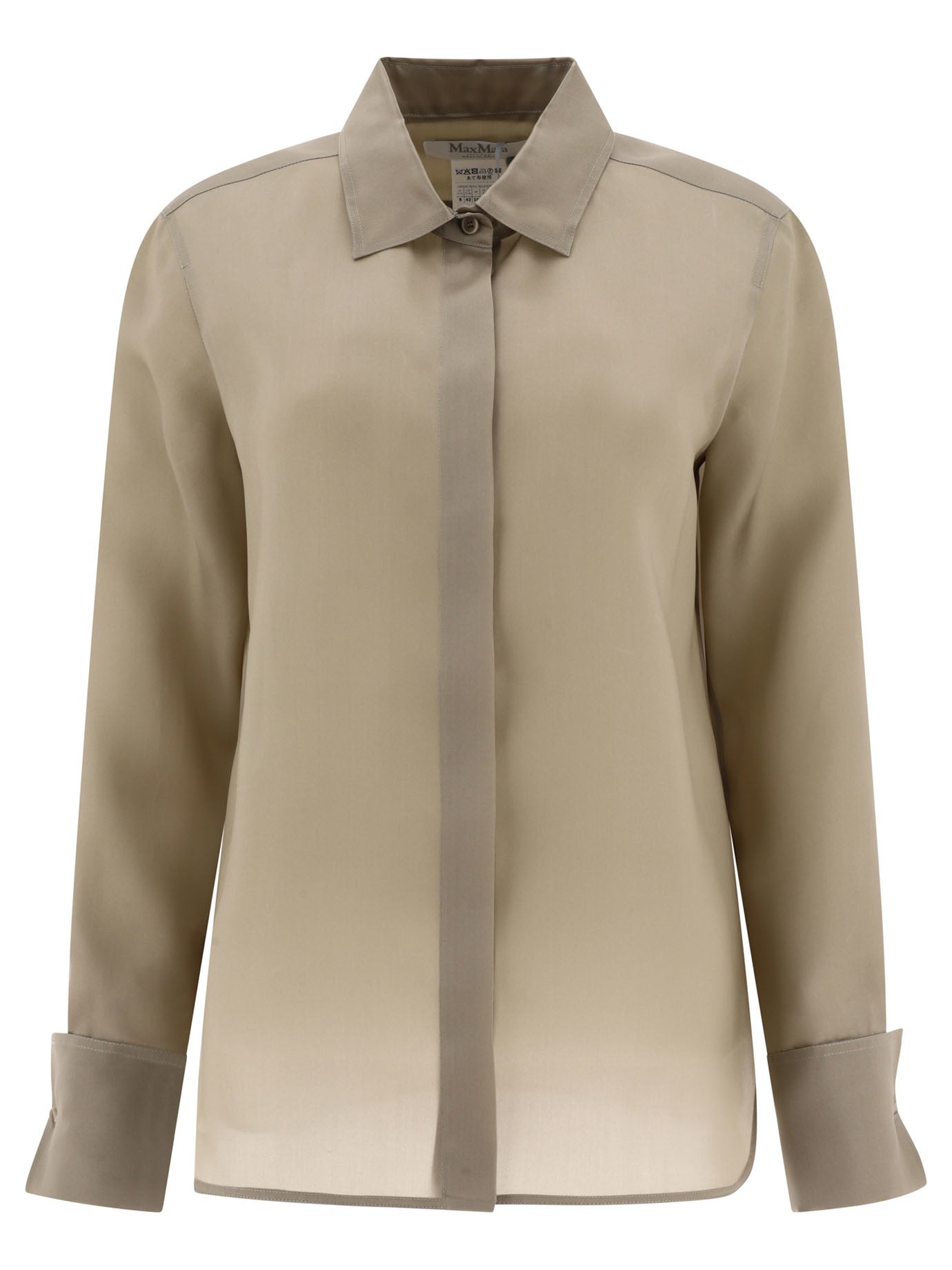 Max Mara-Nola Shirts Verde-Donna