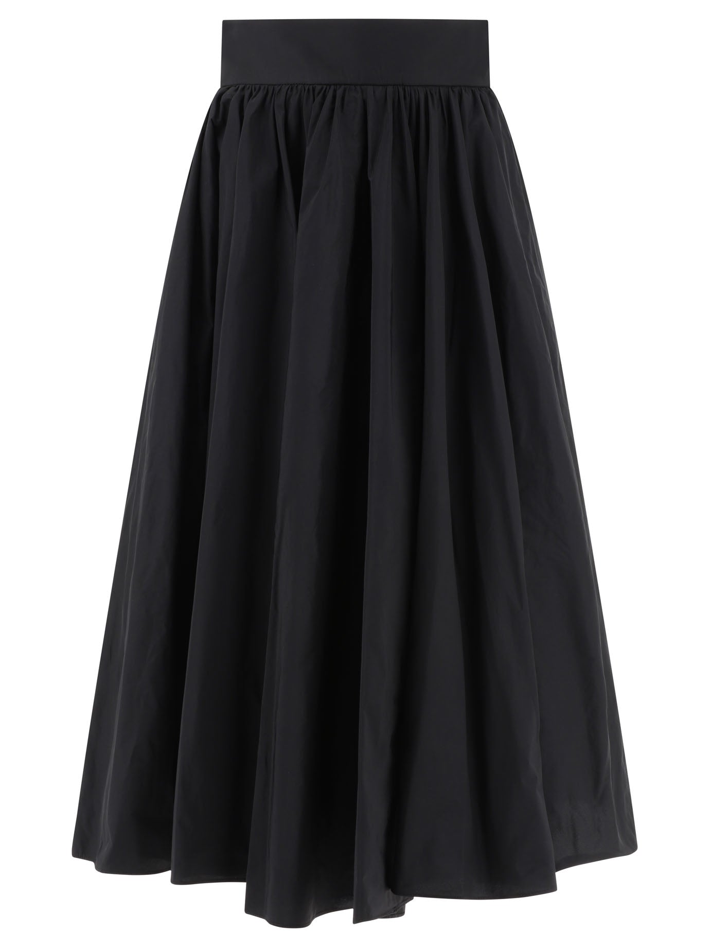 F. It-Skirt With Waistband Gonne Nero-Donna