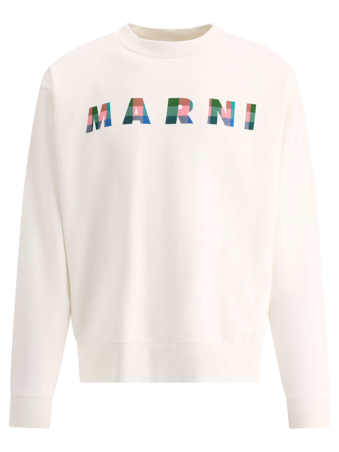 Marni-Ghingam Sweatshirts Bianco-Uomo