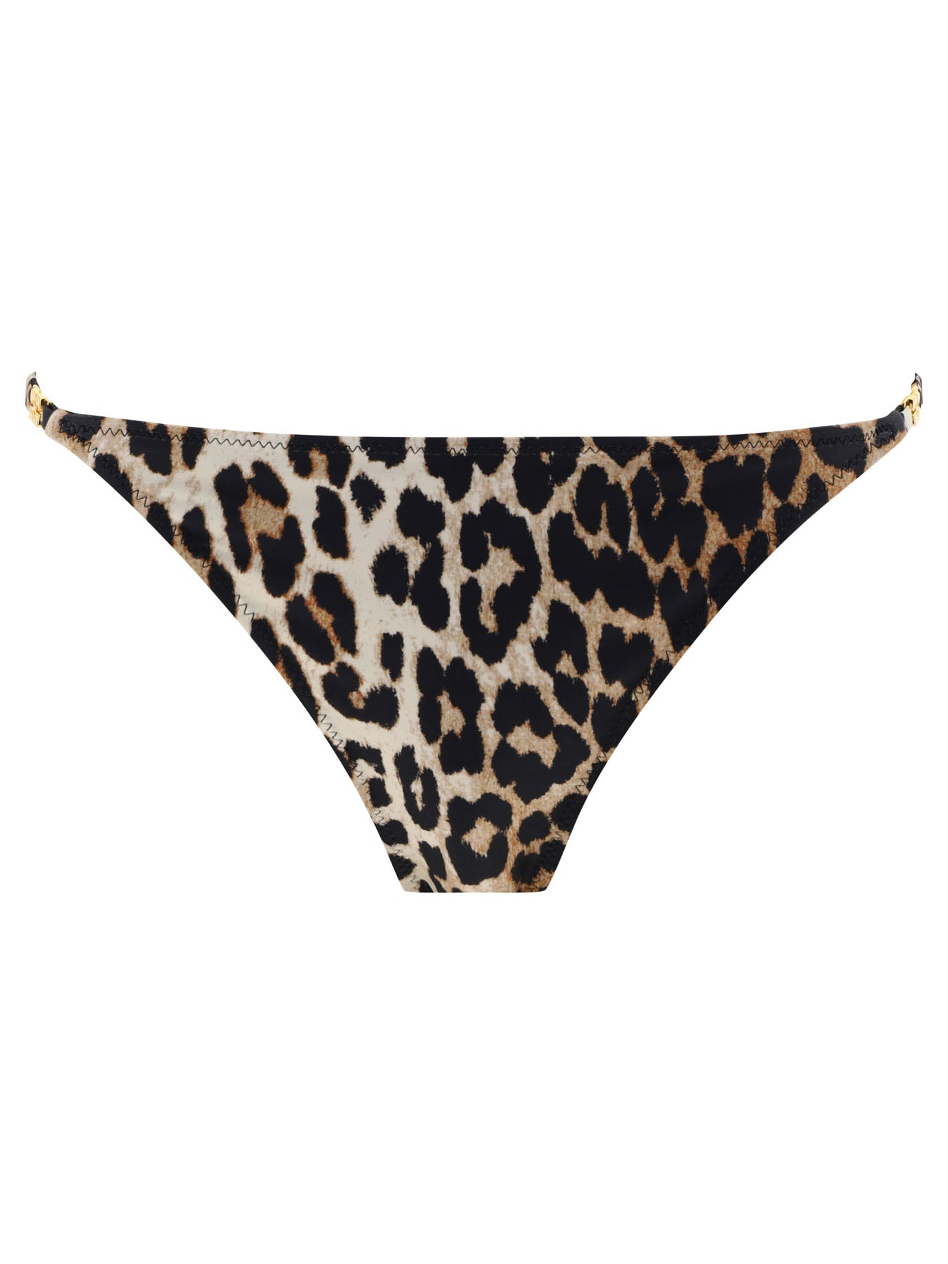 Ganni-Animalier Bikini Bottom Costumes Marrone-Donna