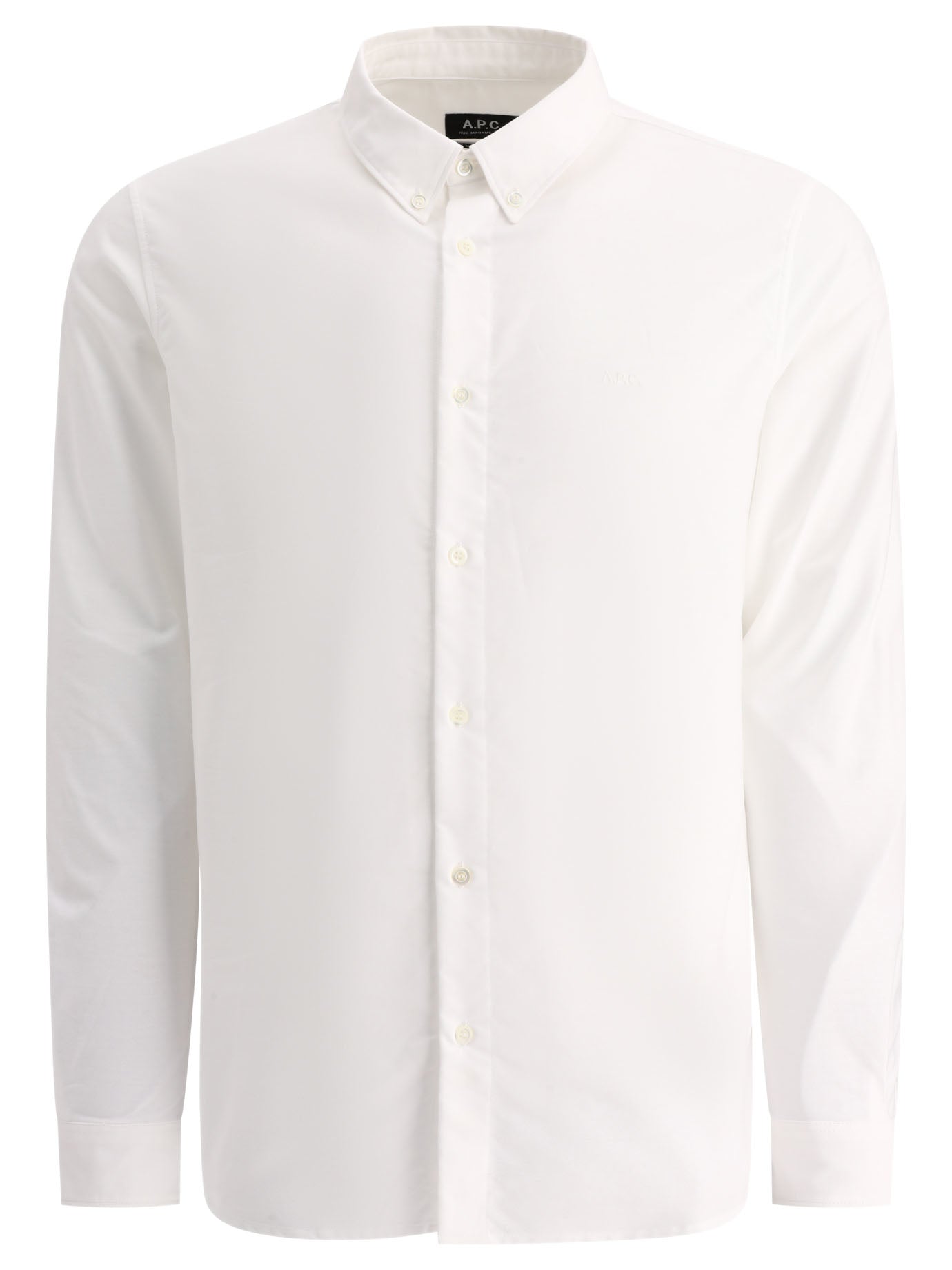 A. P.C.-Greg Shirts Bianco-Uomo