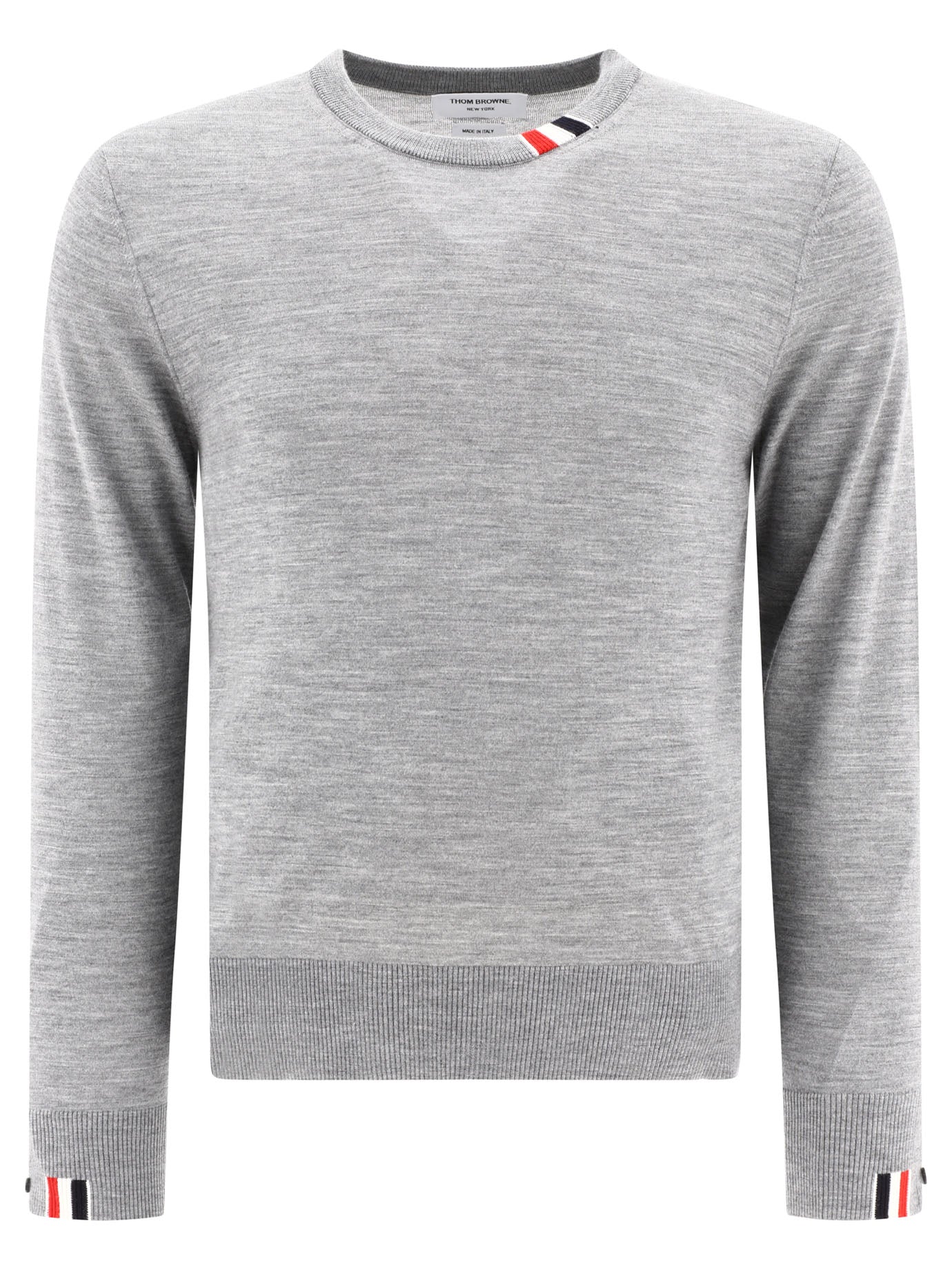 Thom Browne-Jersey Stitch Knitwear Grey-Uomo