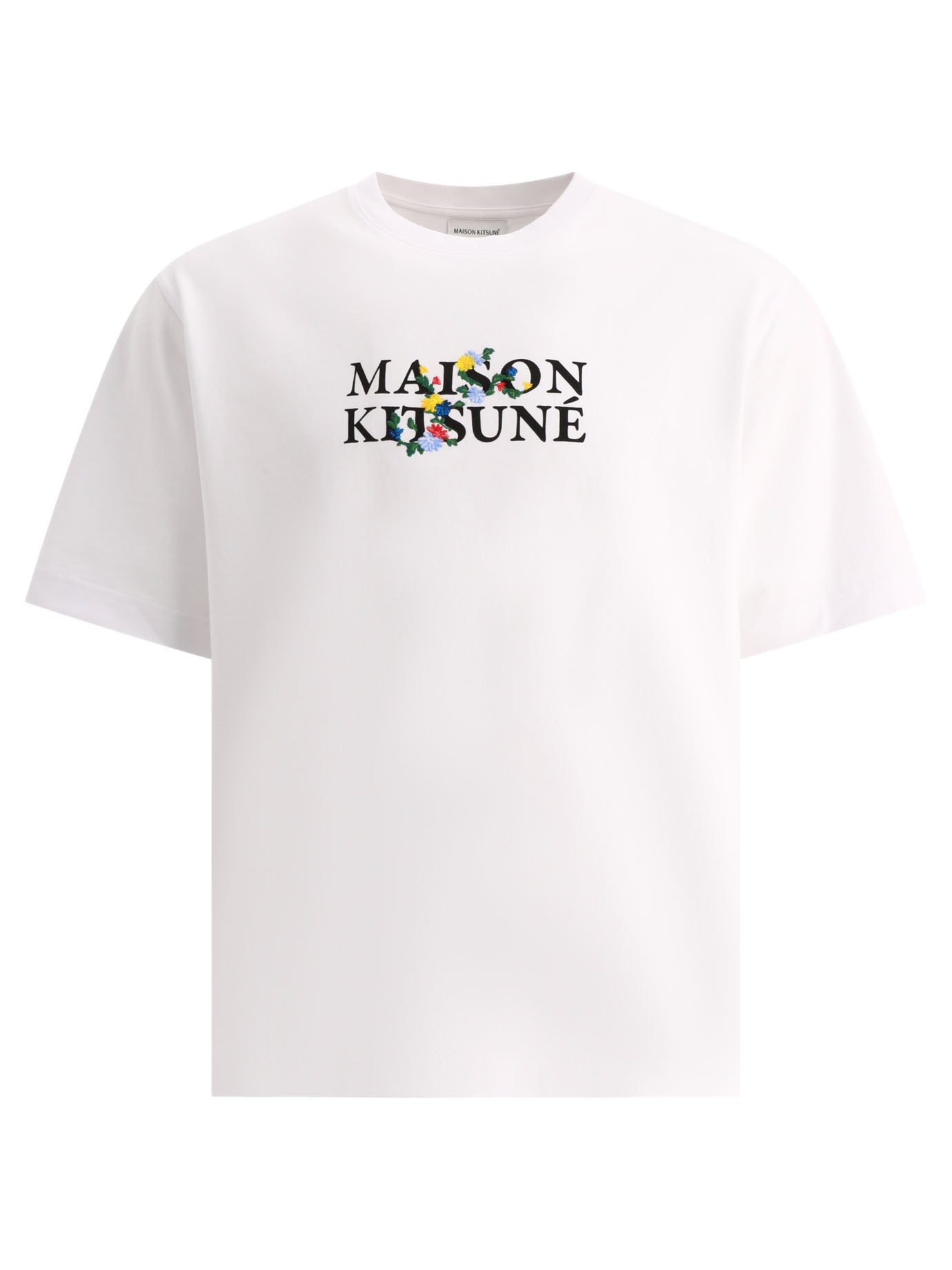 Maison Kitsuné-Maison Kitsuné Flowers T-Shirts Bianco-Uomo